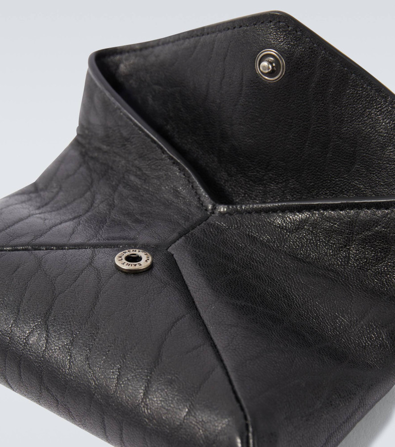 SAINT LAURENT Cassandre leather wallet outlook