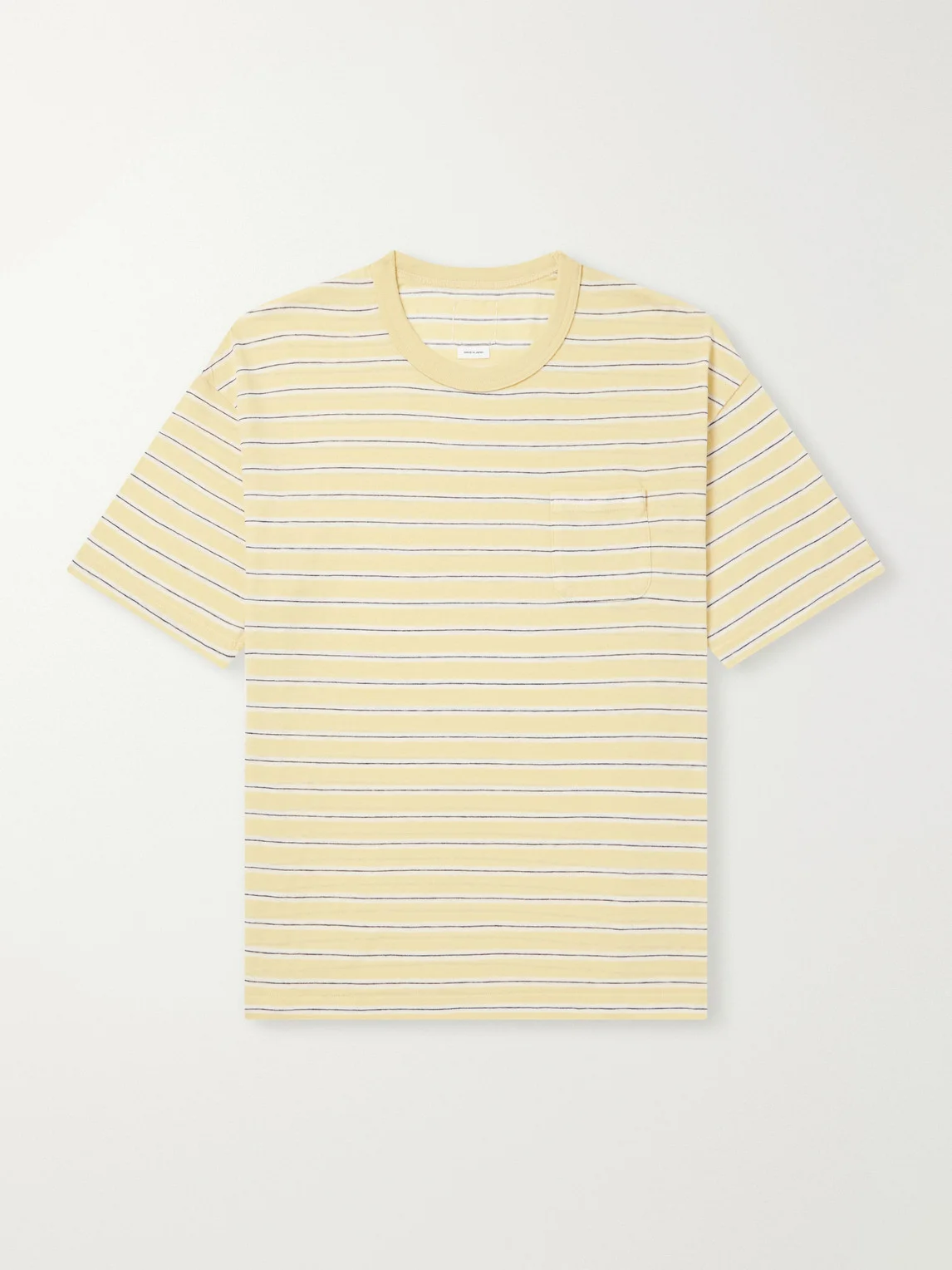 Jumbo Border Striped Wool and Cotton-Blend T-Shirt - 1