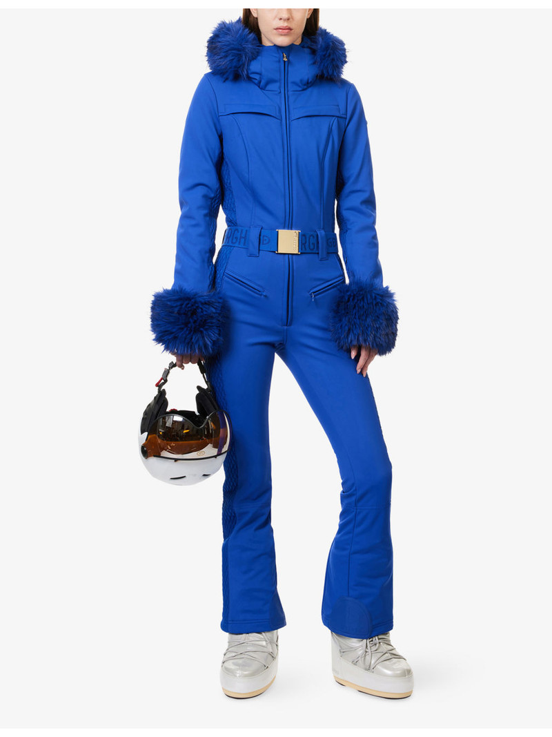 GOLDBERGH Angele Faux Fur-Trim Soft-Shell Ski Suit outlook