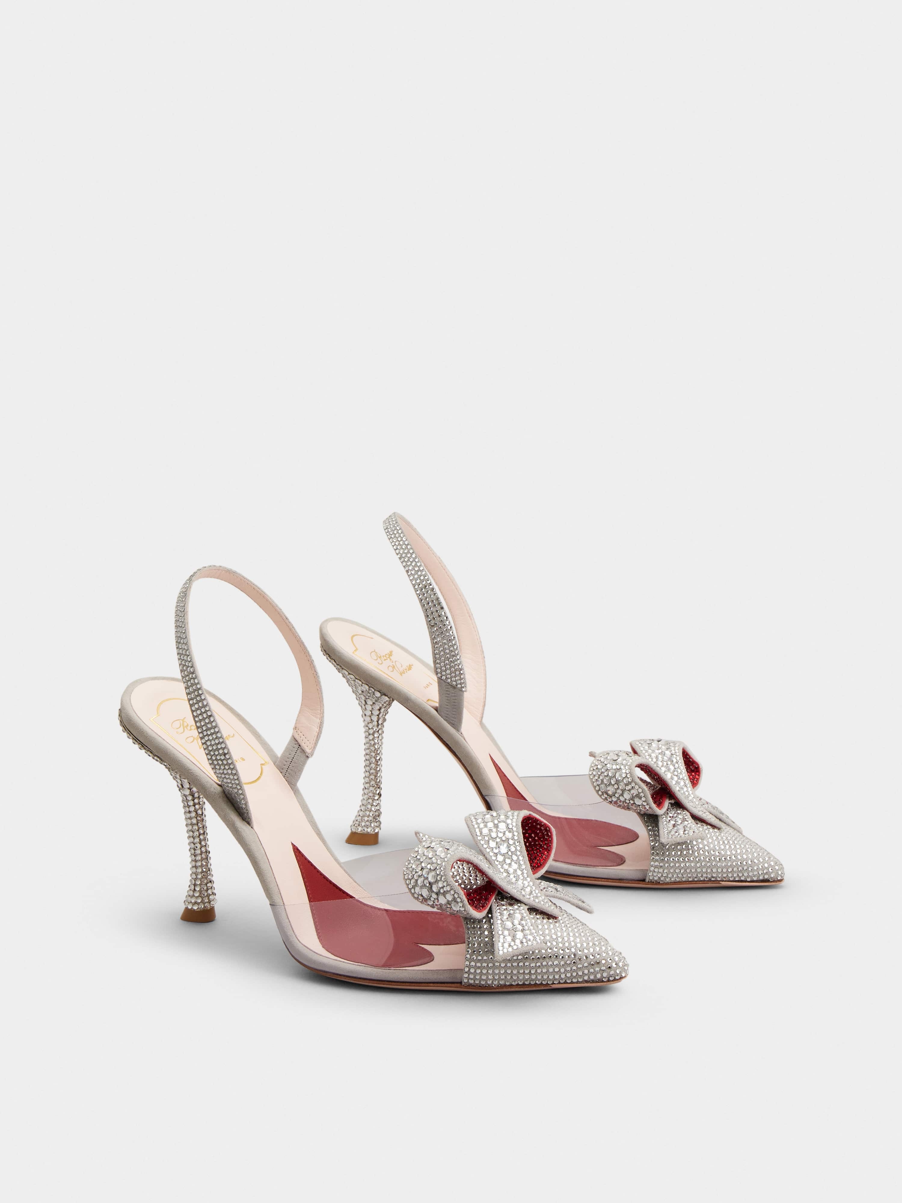 I Love Vivier Bow Strass Pumps in PVC - 8