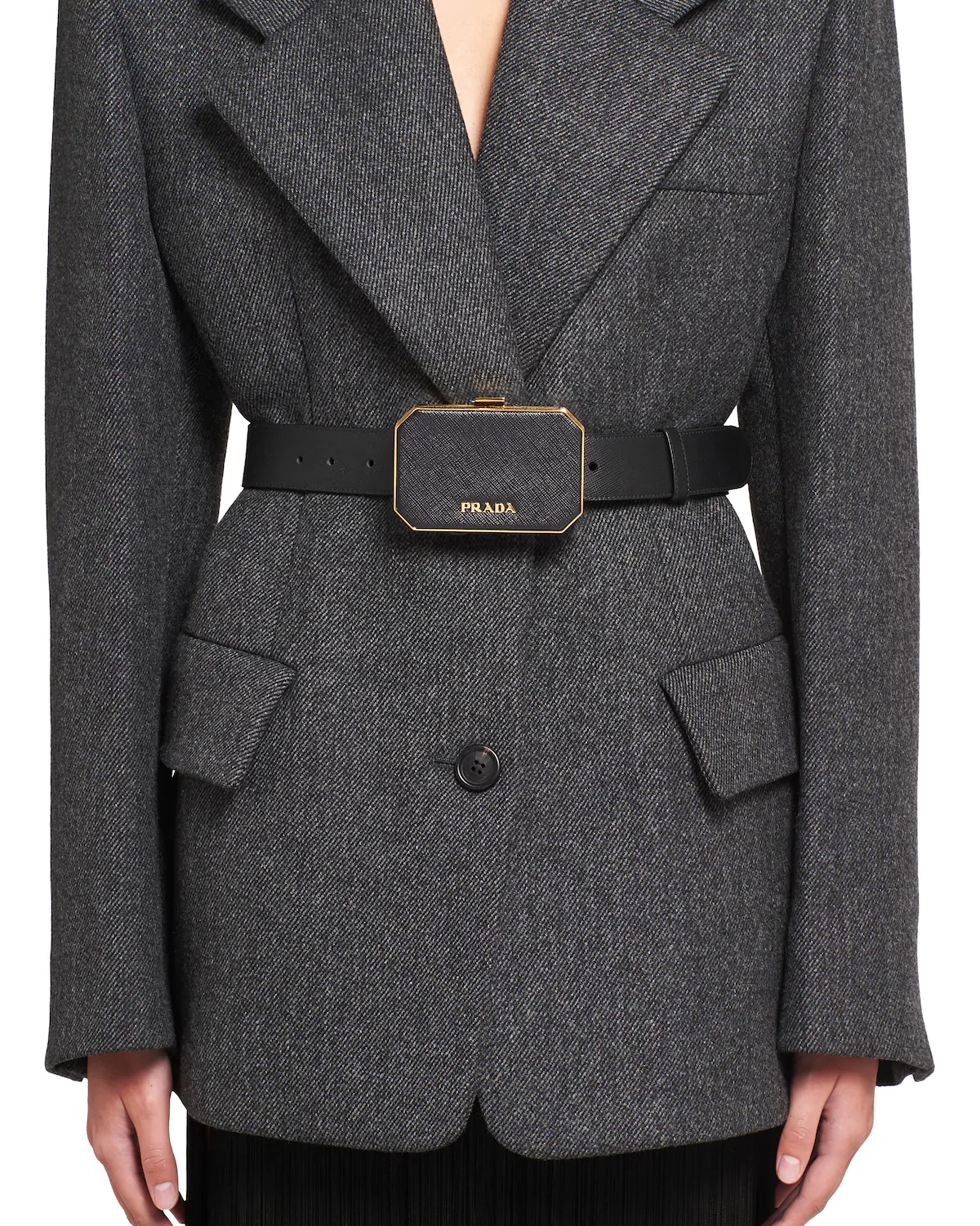 Saffiano Prada Vanity belt with case - 2
