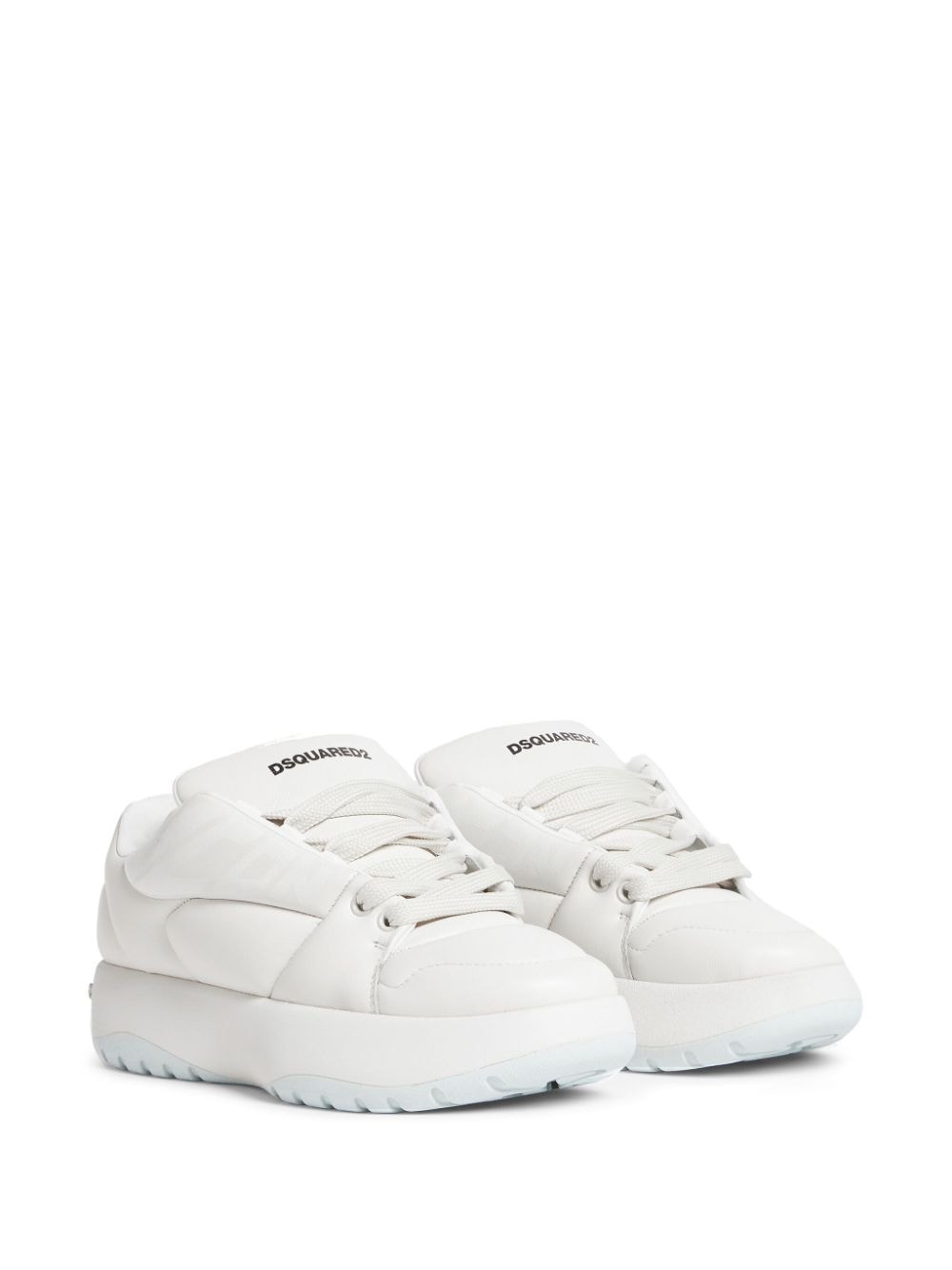 inflated-effect low-top sneakers - 2