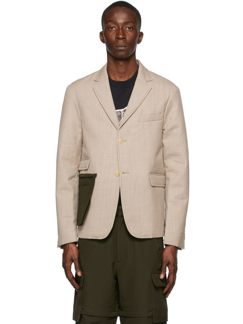 Beige La Montagne 'La Veste Mouri' Blazer 1