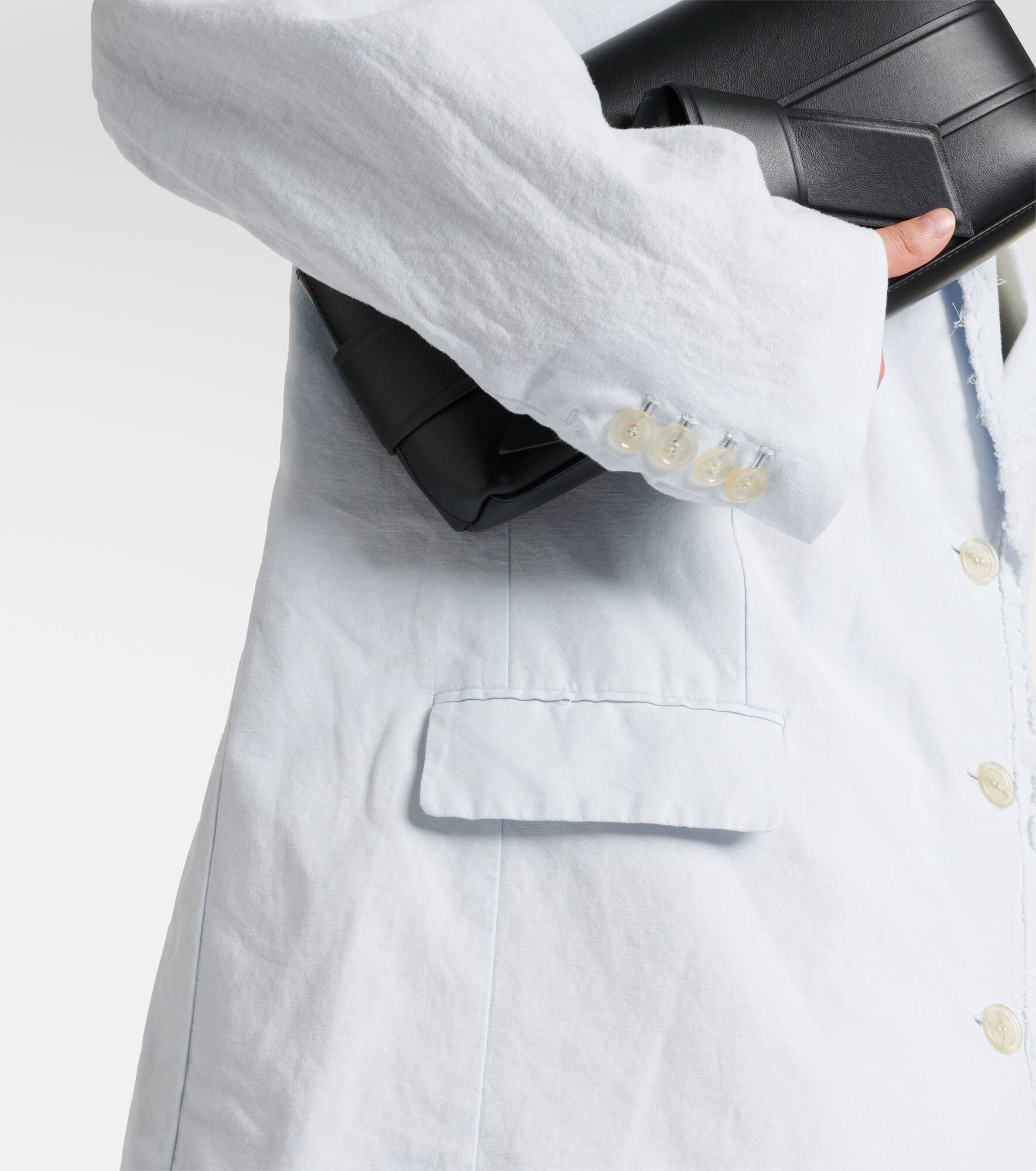 Cotton and linen blazer - 5