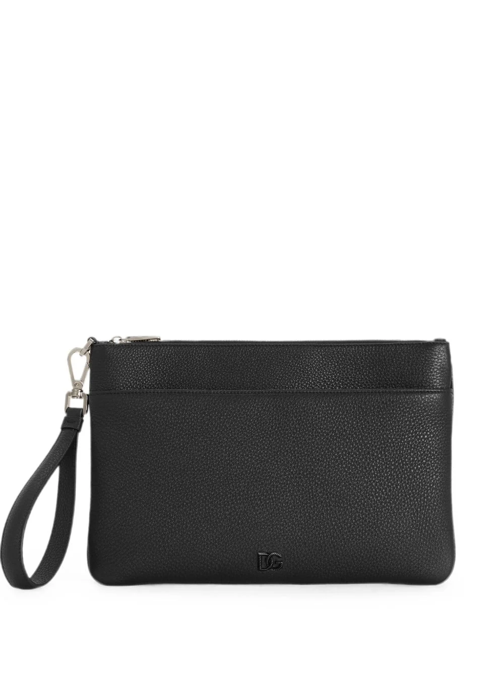 calfskin toiletry bag with logo - 1