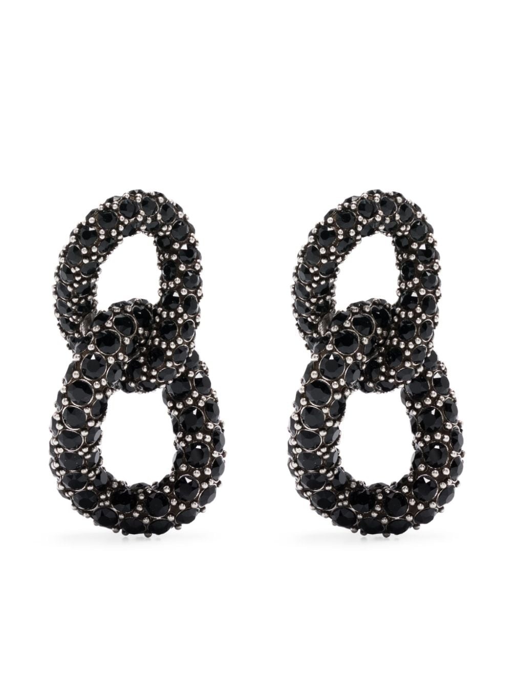 Funky Ring crystal-embellished earrings - 1