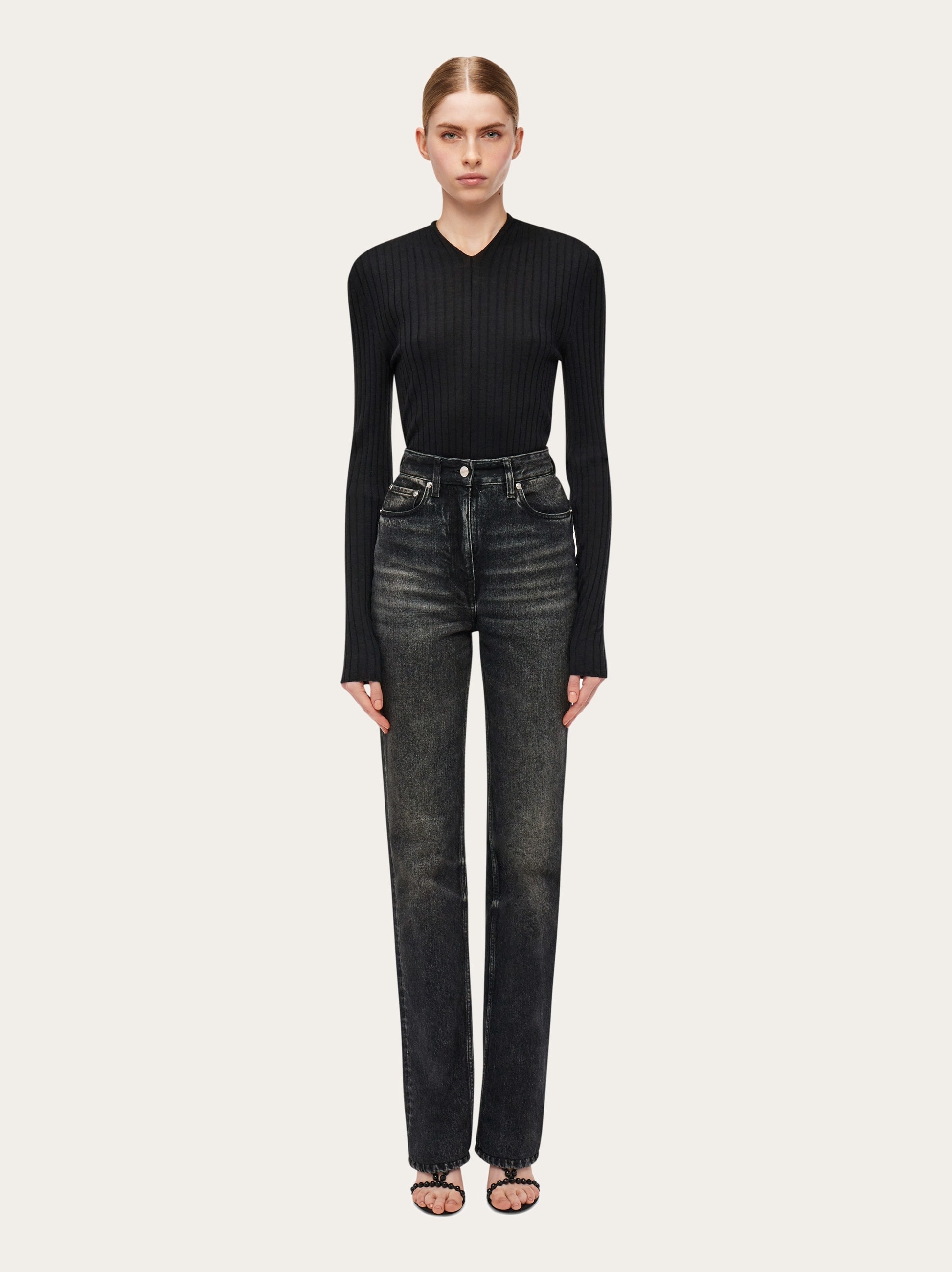 Five pocket flared trouser - 7