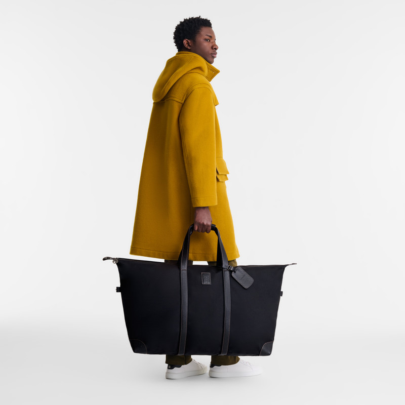 Longchamp Boxford XL Travel bag Black - Recycled canvas outlook