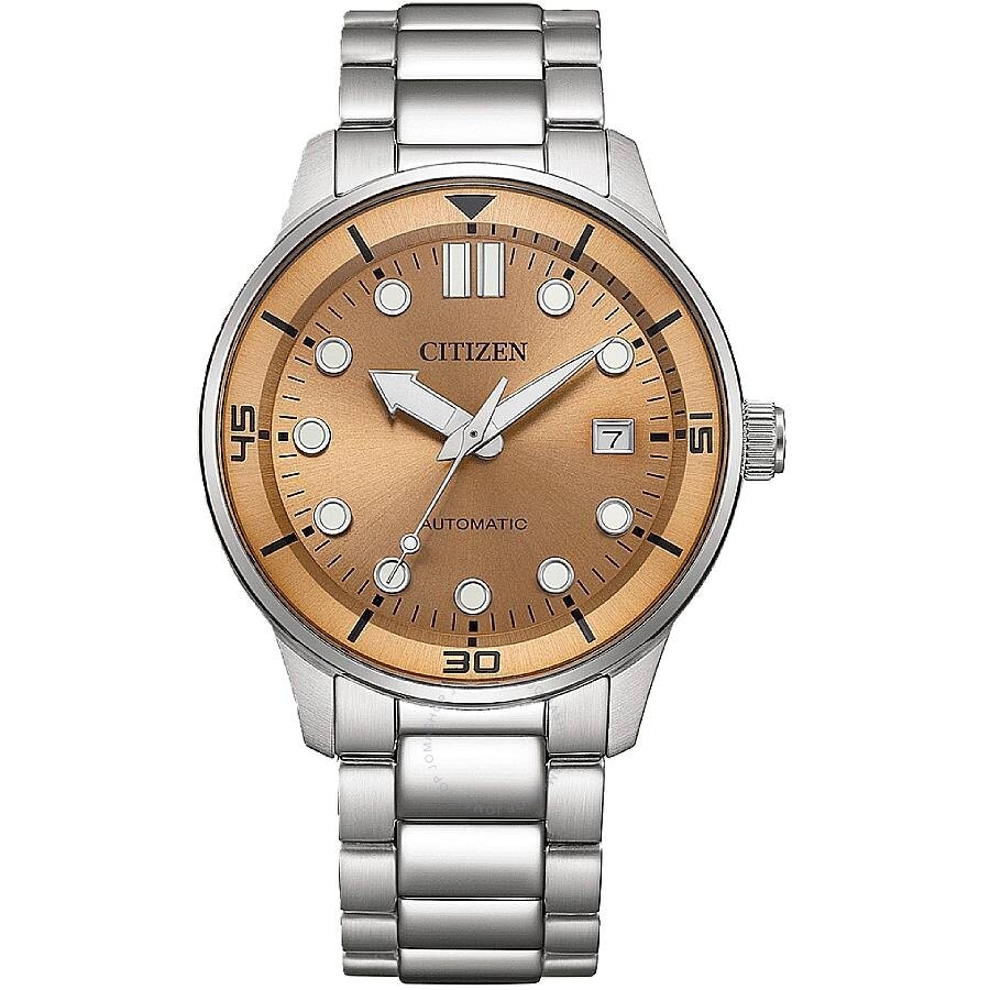 Citizen - Citizen Automatic Salmon Dial Men's Watch NJ0191-83X - 1