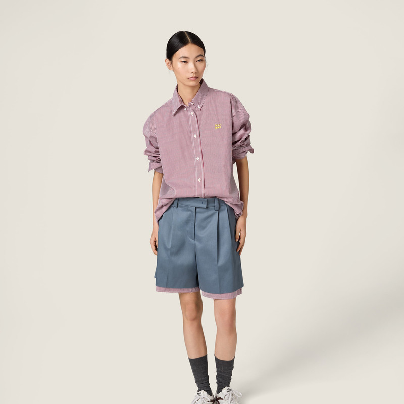 Miu Miu Vertical stripe shirt outlook