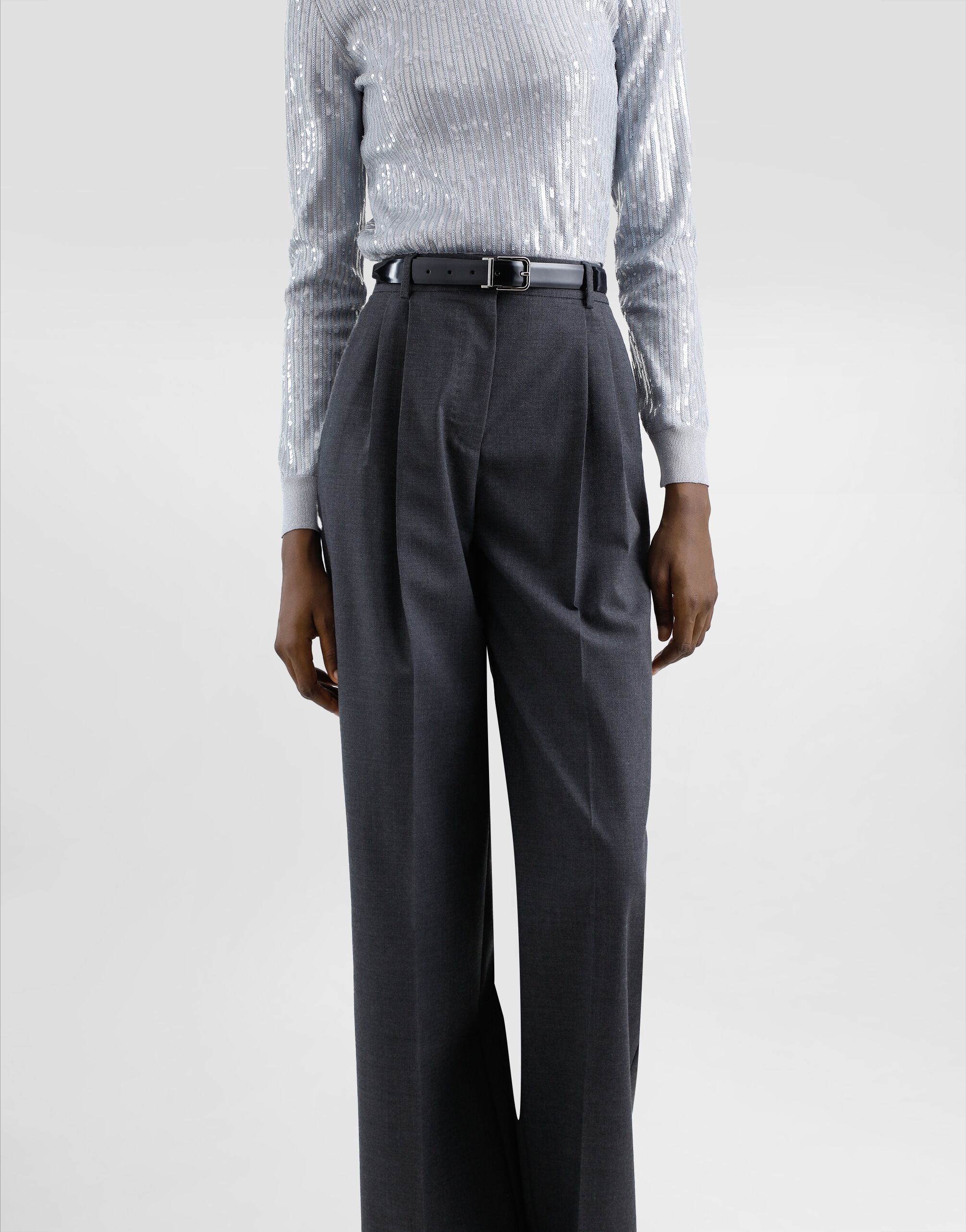 Wool fabric pants - 5