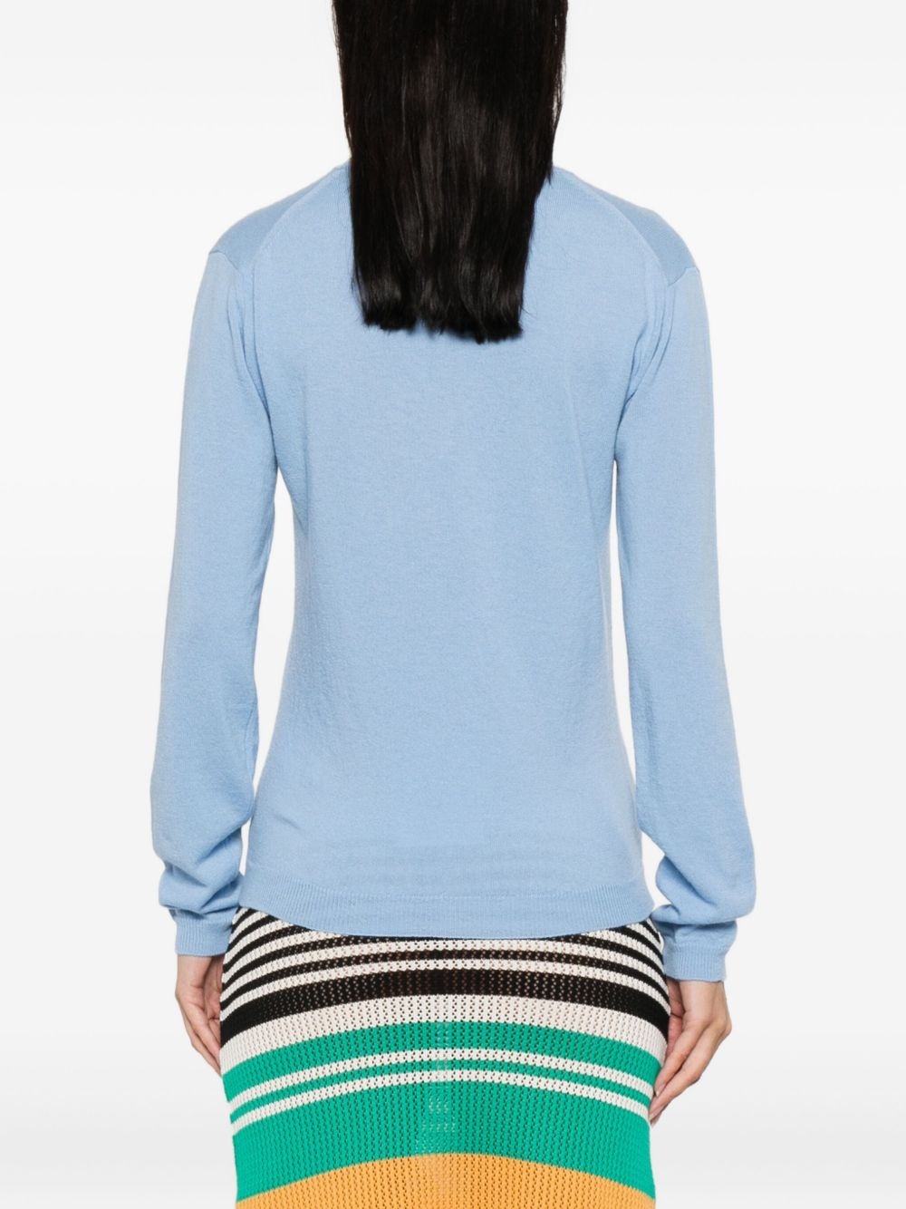 V-neck wool sweater - 4
