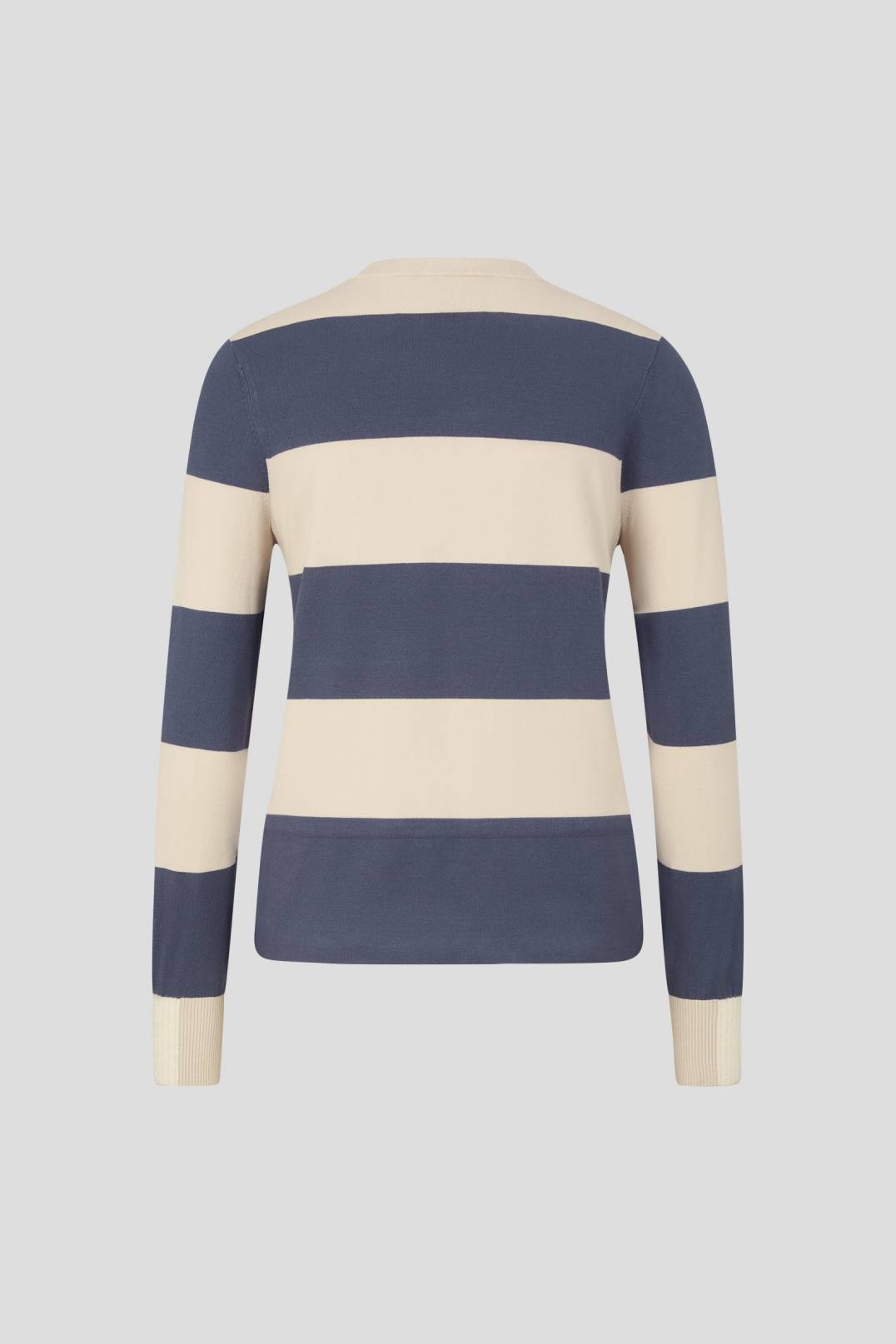 SENIA PULLOVER IN BLUE/CREAM - 2