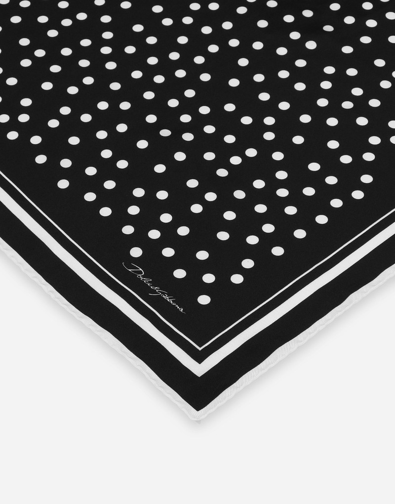 Dolce & Gabbana Polka-dot twill scarf (70x70) outlook