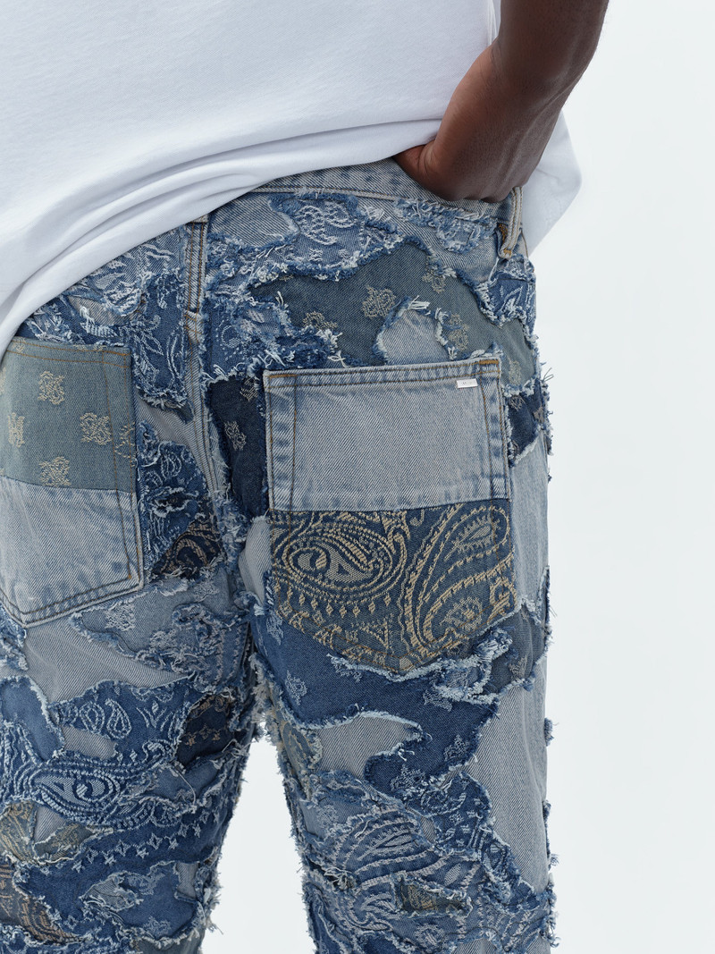 PATCHWORK CAMO STRAIGHT JEAN 9