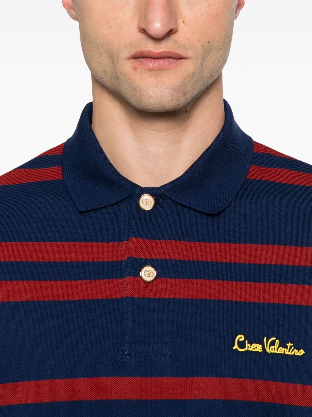 striped polo shirt - 4