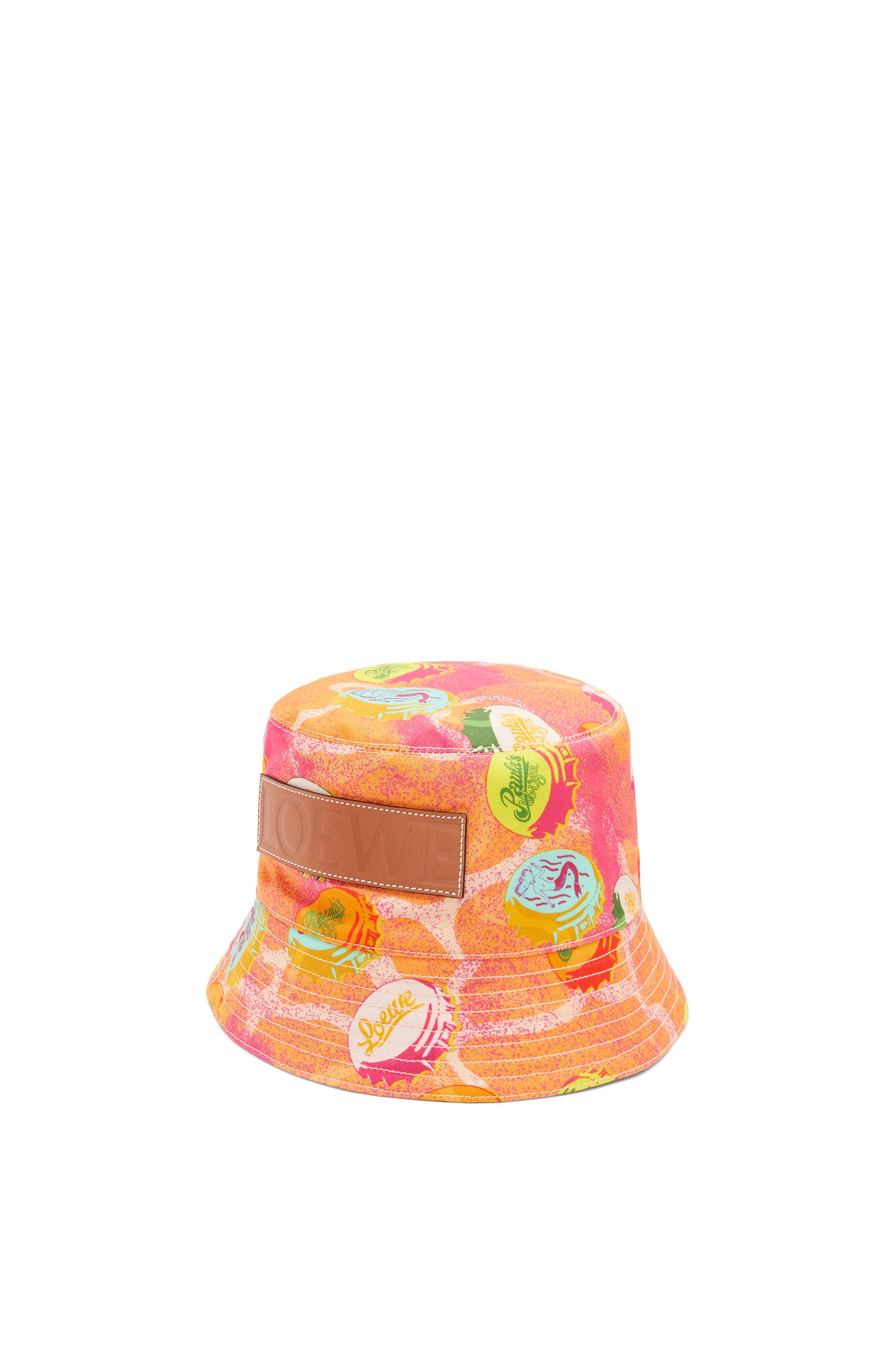 Caps bucket hat in canvas and calfskin - 4