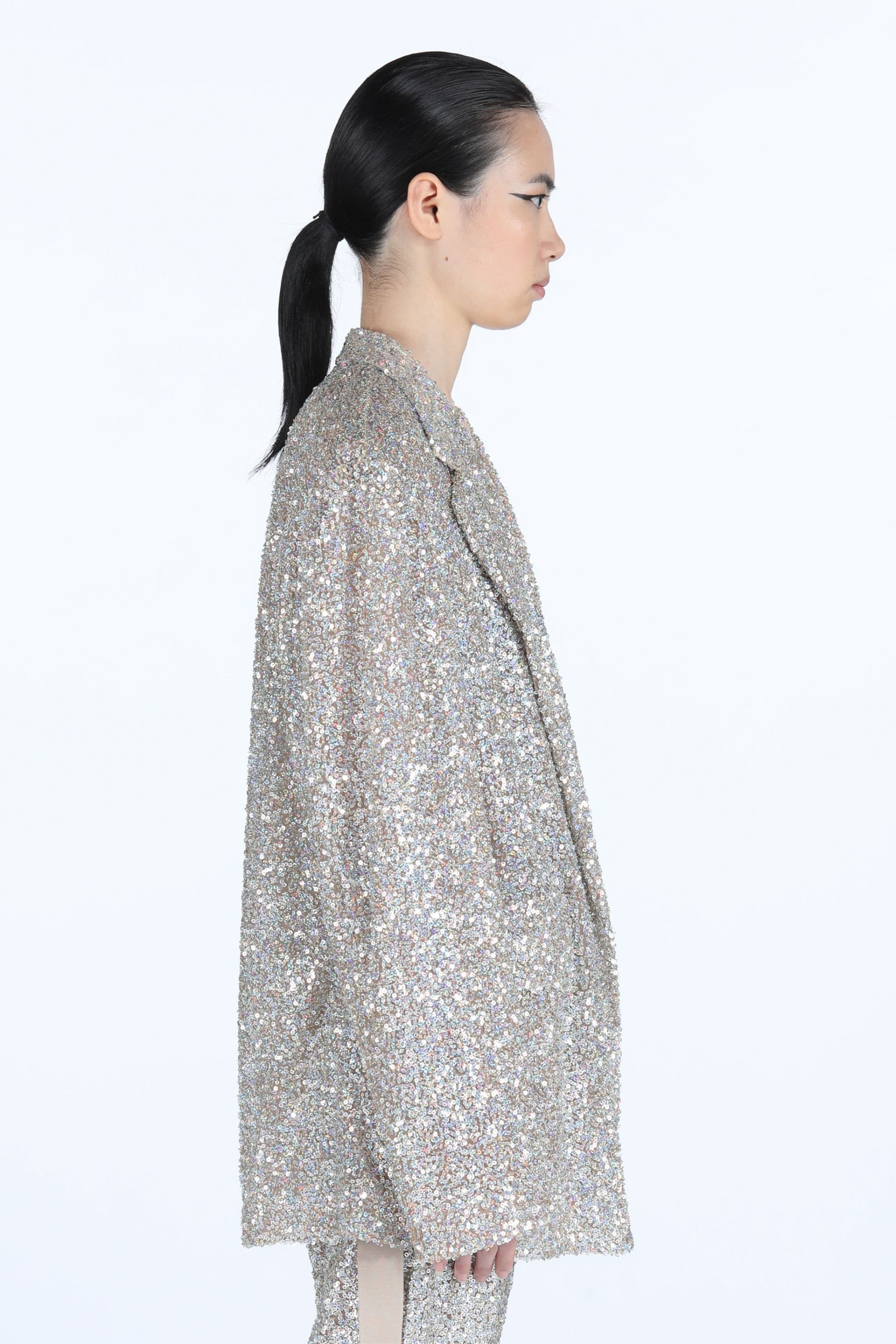 OVERSIZED SEQUIN BLAZER - 3