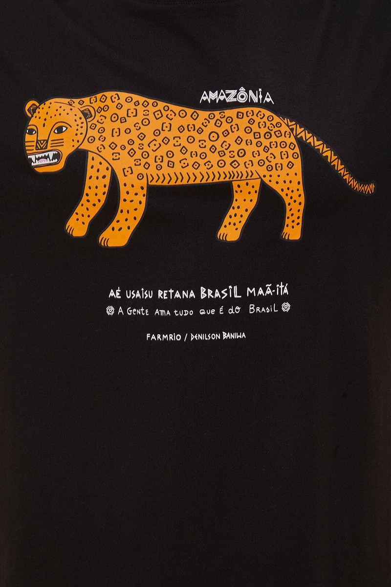 Black Amazonia Organic Cotton Relaxed T-Shirt 5