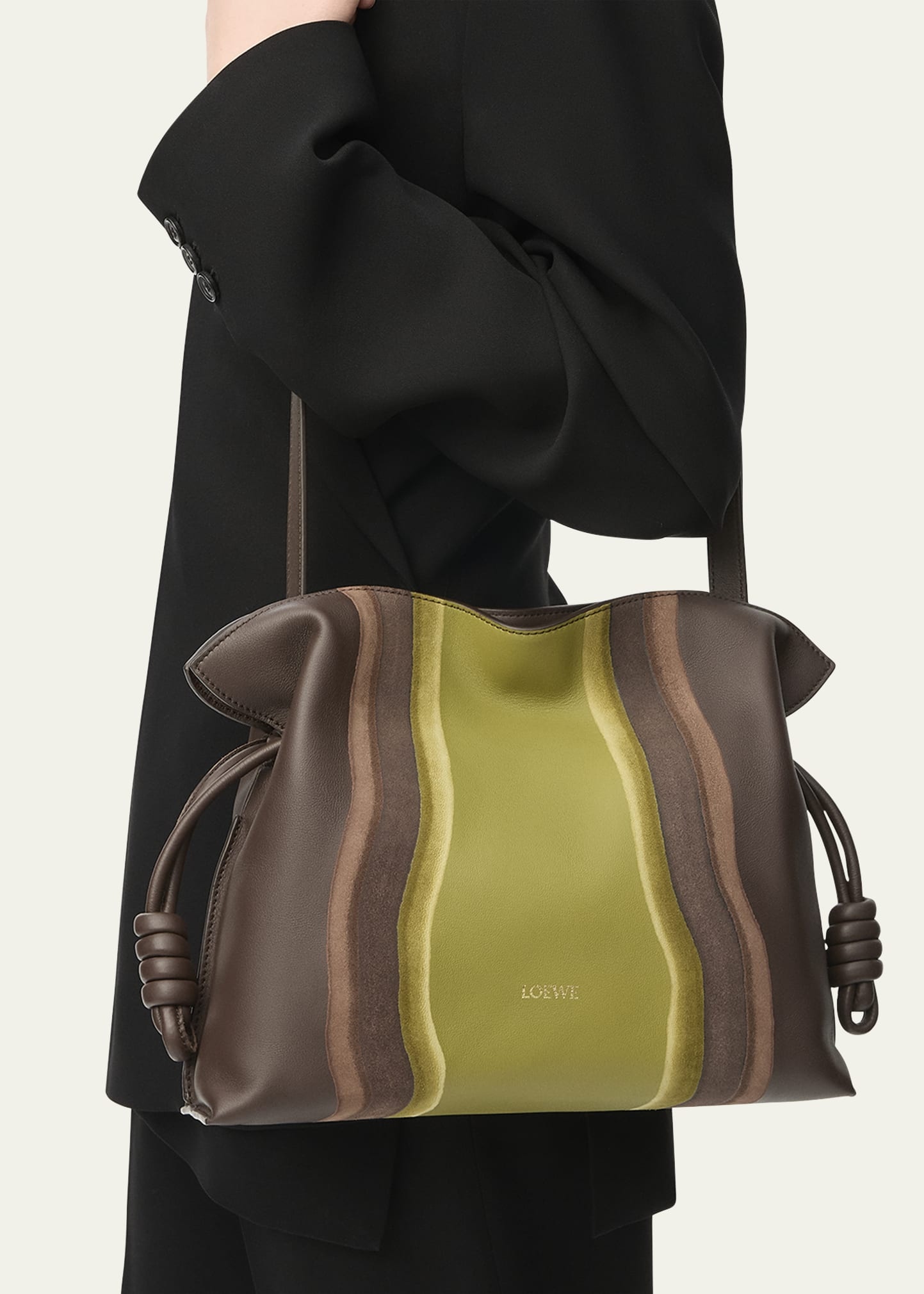 Flamenco Clutch Bag in Nappa Leather - 3