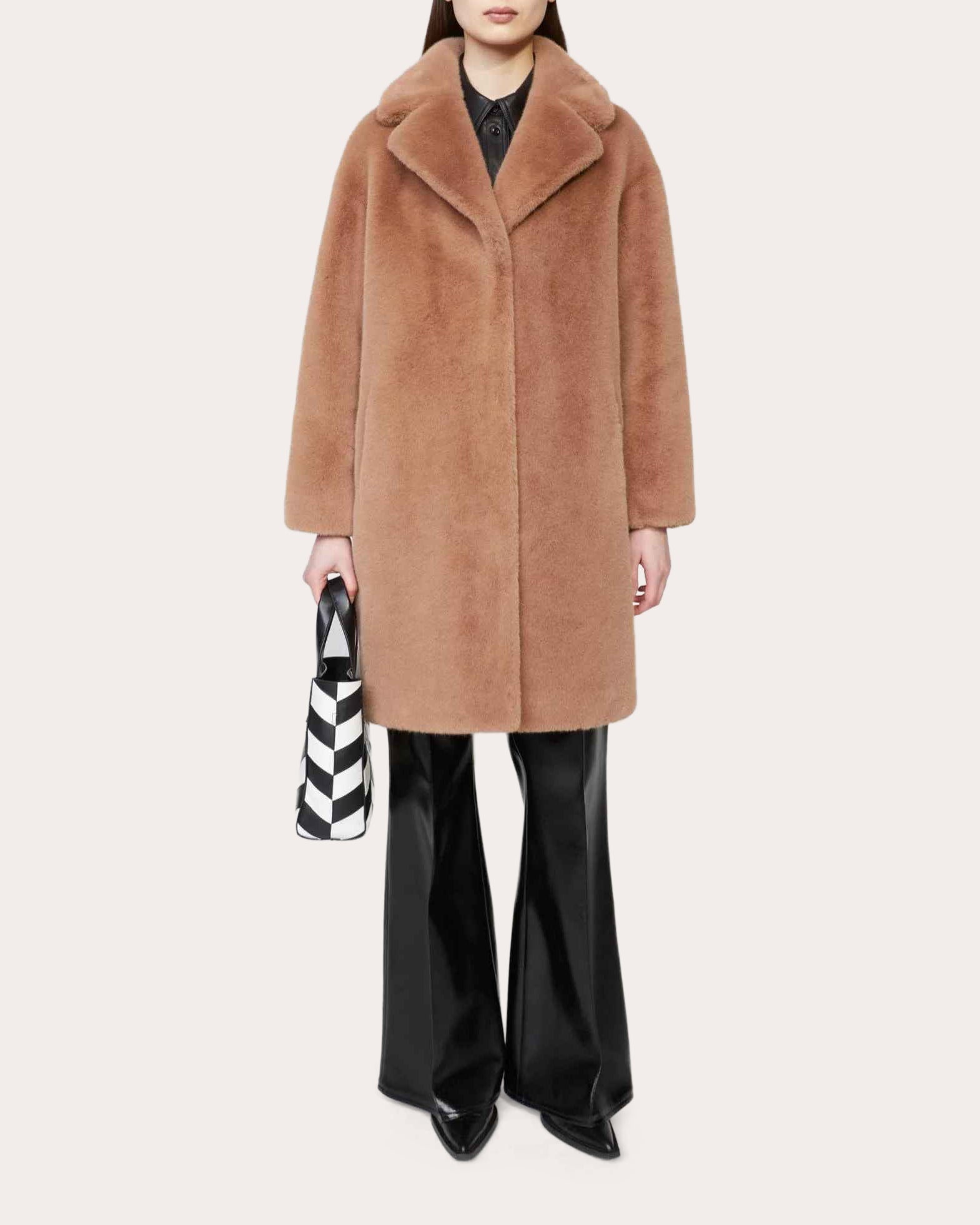 Camille Faux-Fur Cocoon Coat - 2