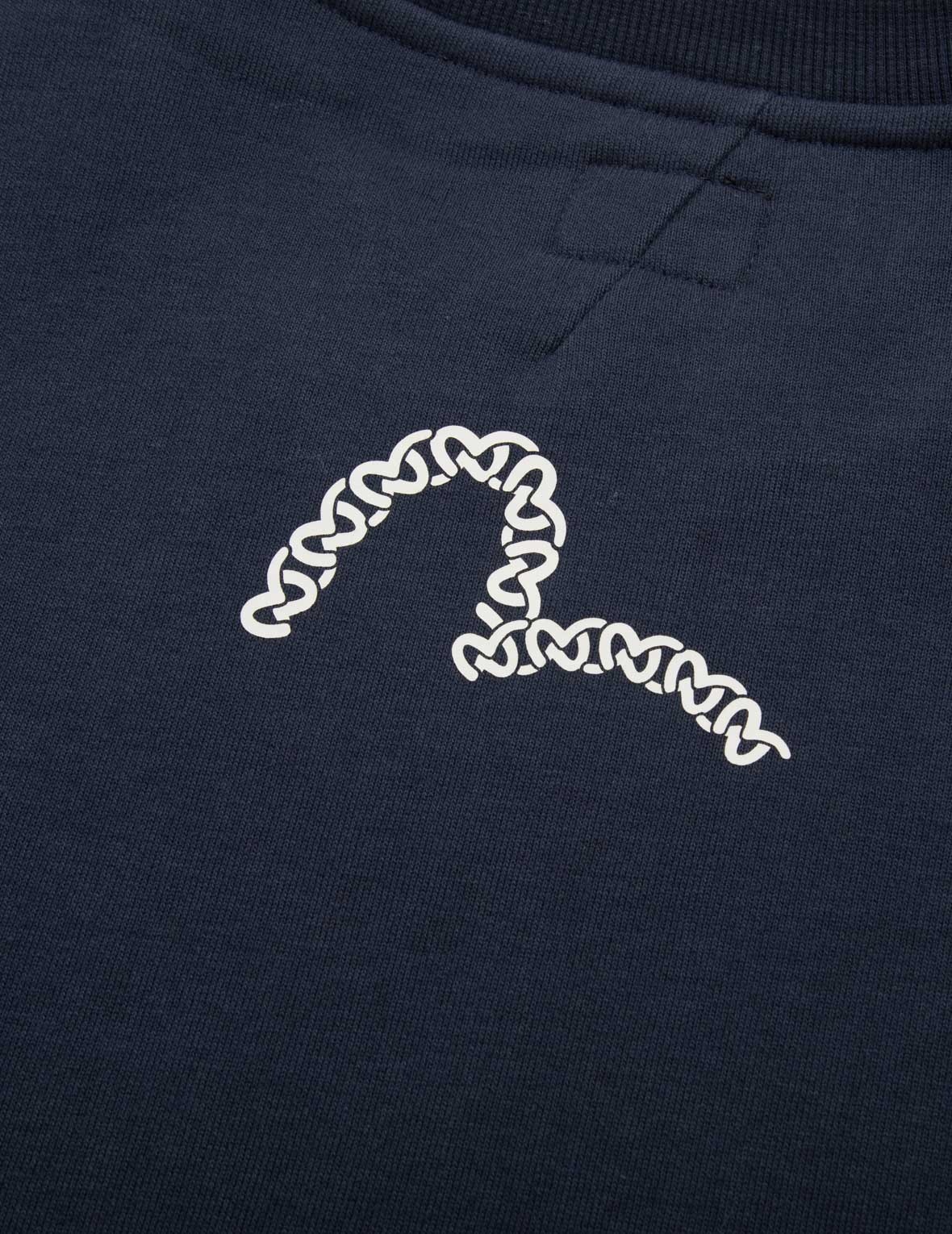 TRIPLE BOX LOGO PRINT RELAX FIT SWEATSHIRT - 8