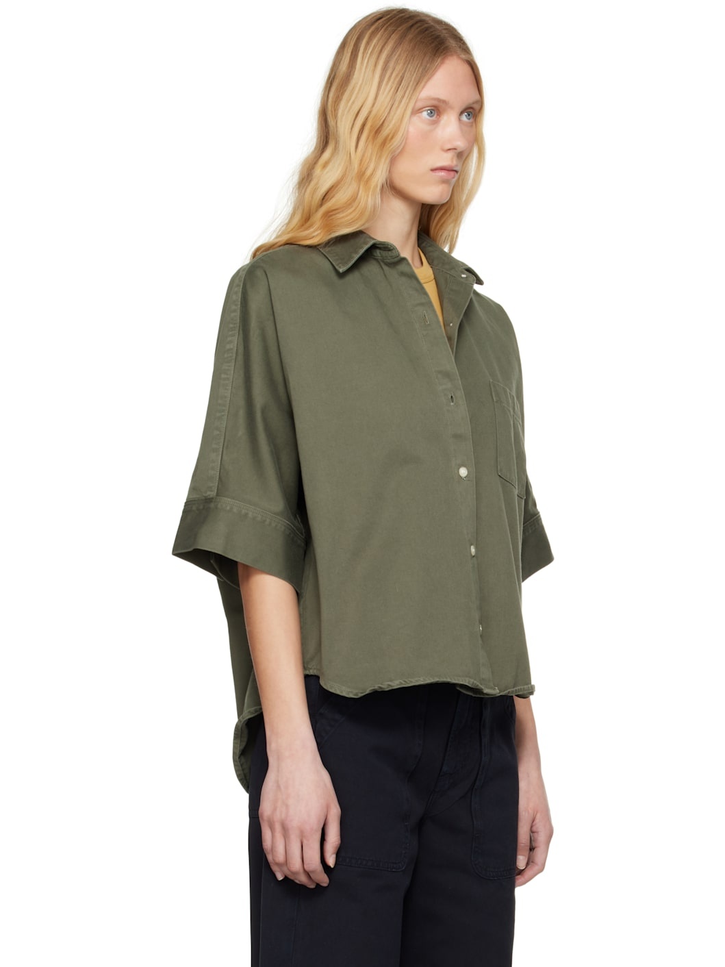 Khaki Claire Origami Shirt - 2