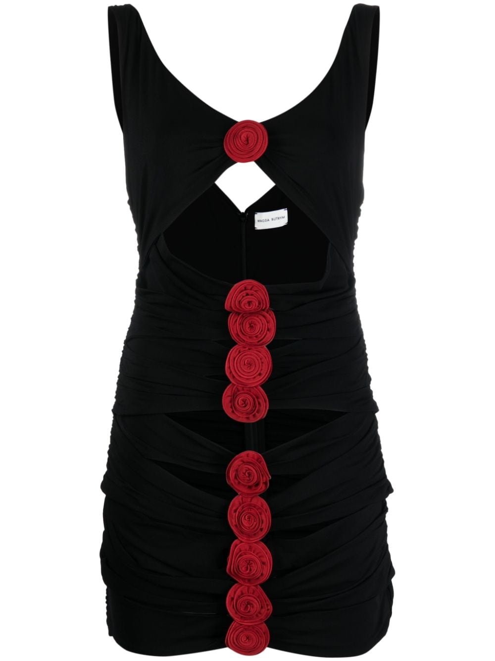 rose-appliquÃ© minidress - 1