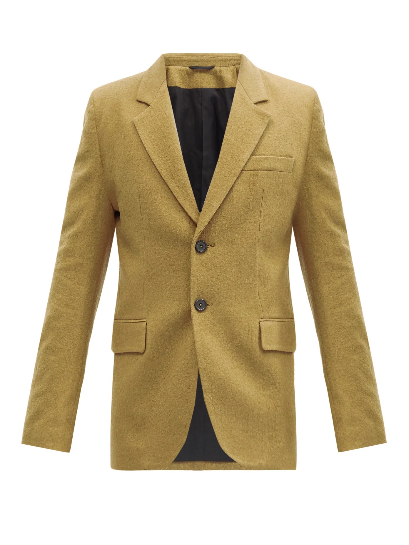 Single-breasted brushed twill blazer - 1