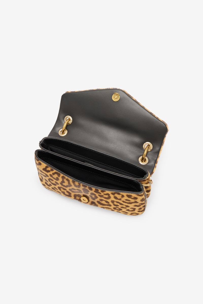 Small Bag With Leopard Skin Print And Chain 4