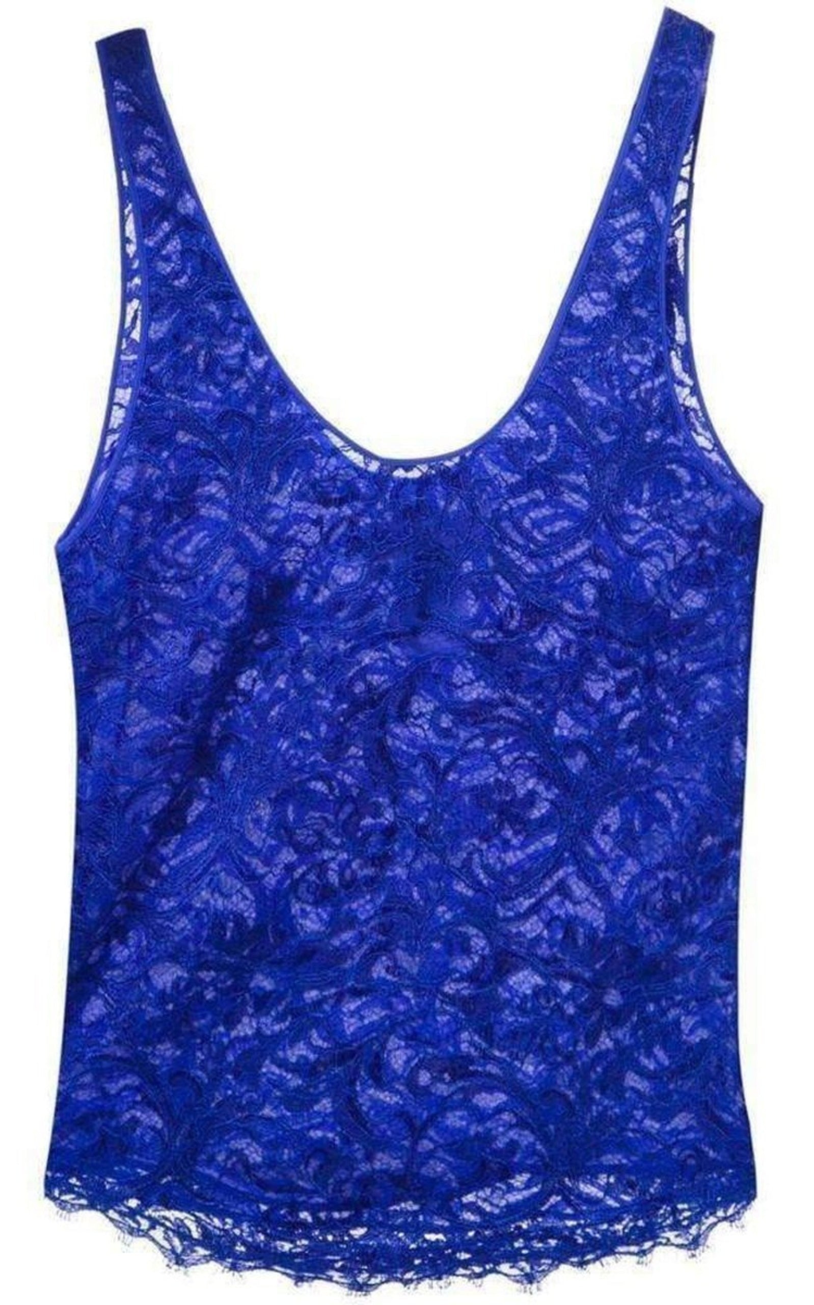 Blue Lace Tank Top - 1