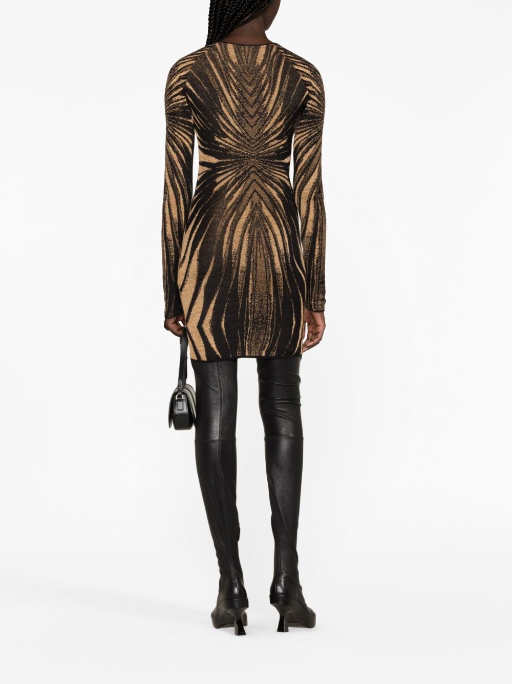 graphic-print mini dress - 4
