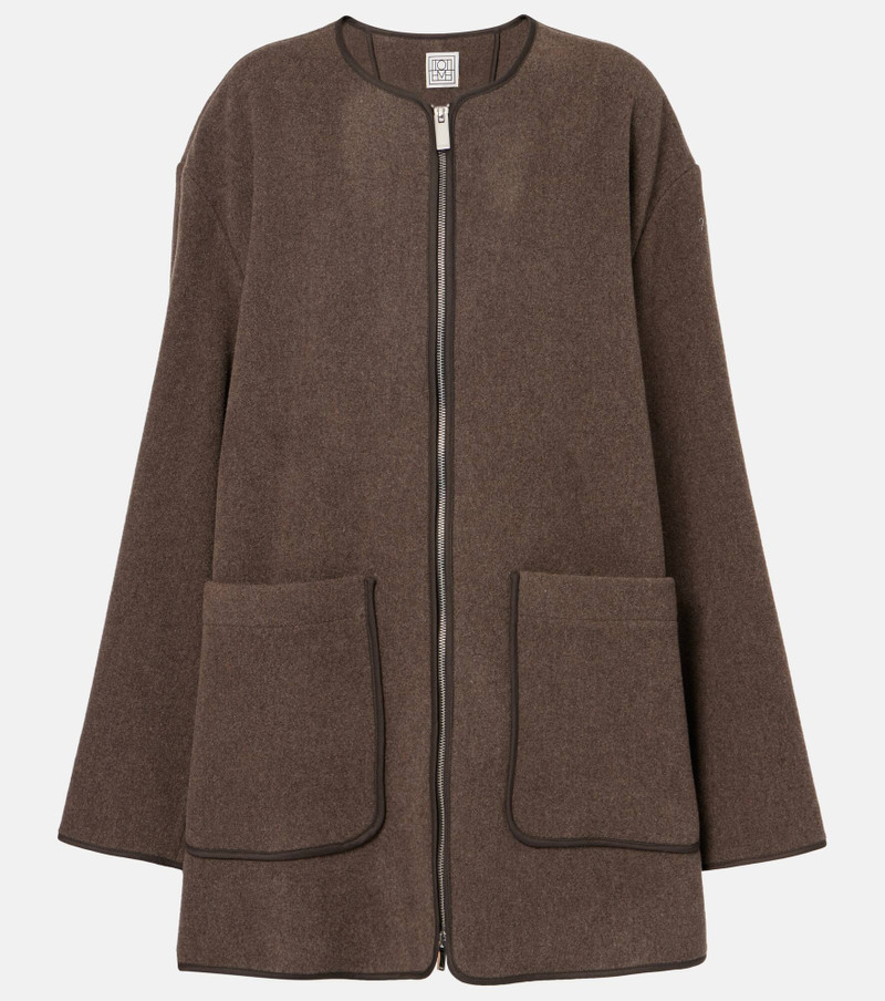 Felted wool-blend jacket - 1