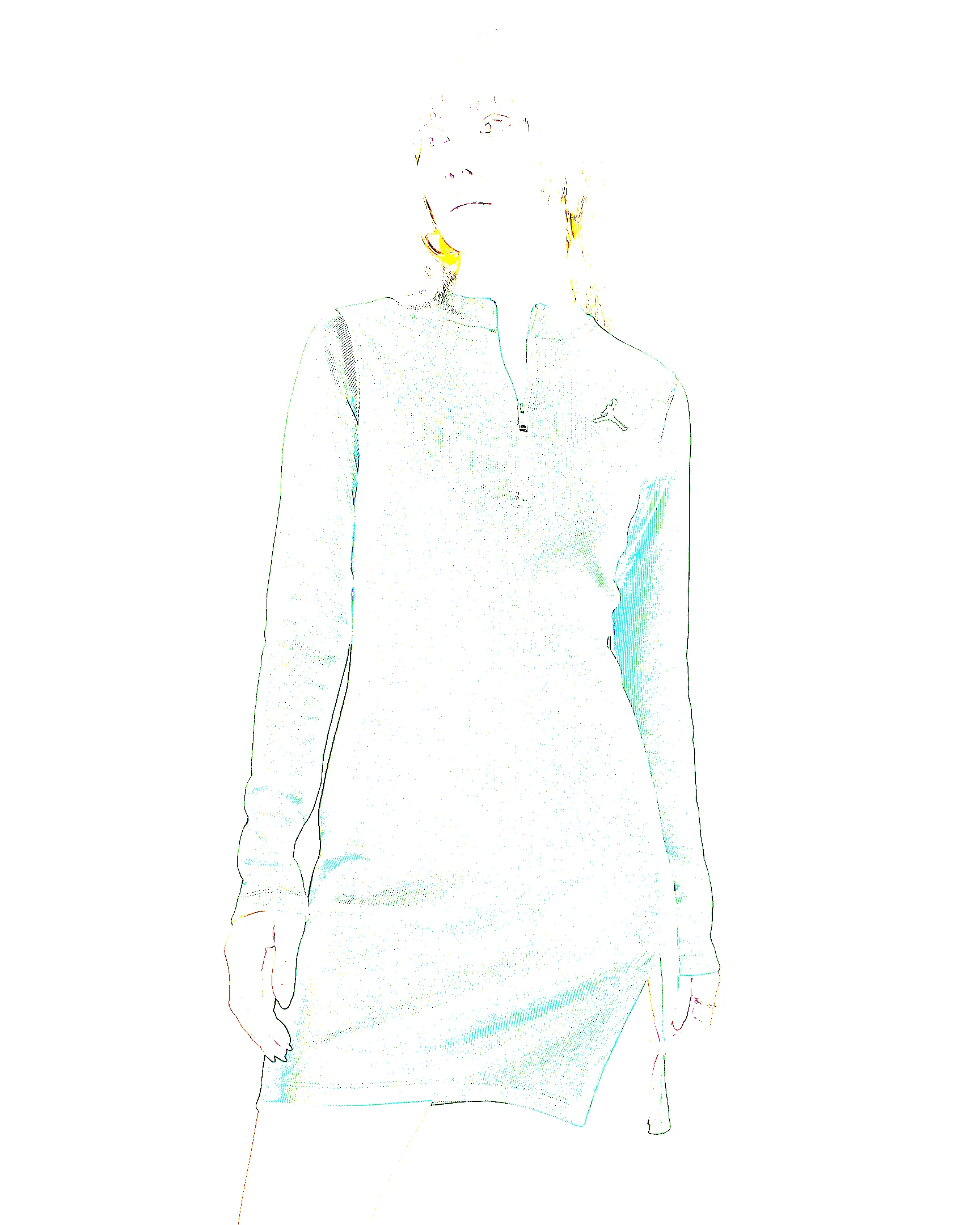 Jordan Women's 1/2-Zip Long-Sleeve Knit Dress - 1