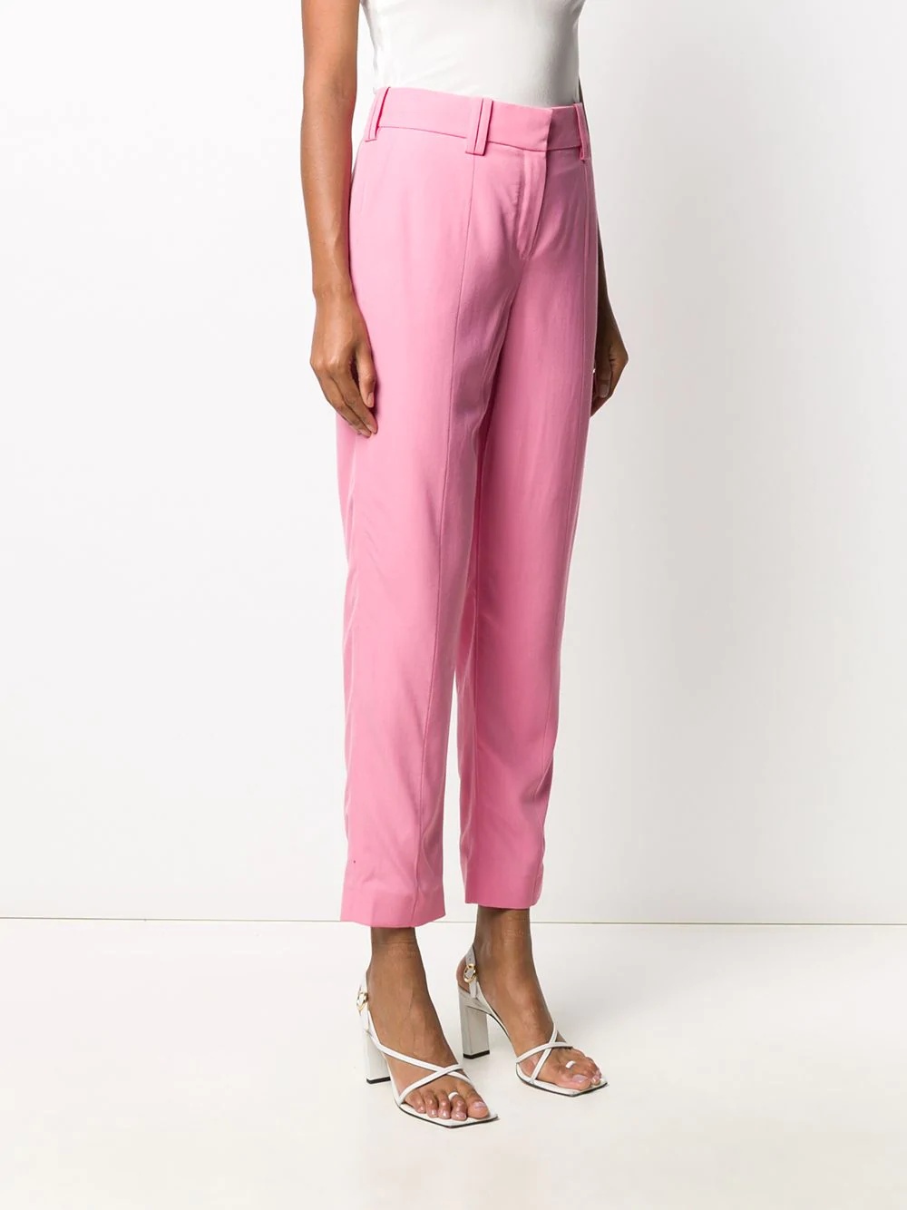 tailored tapered leg trousers - 3