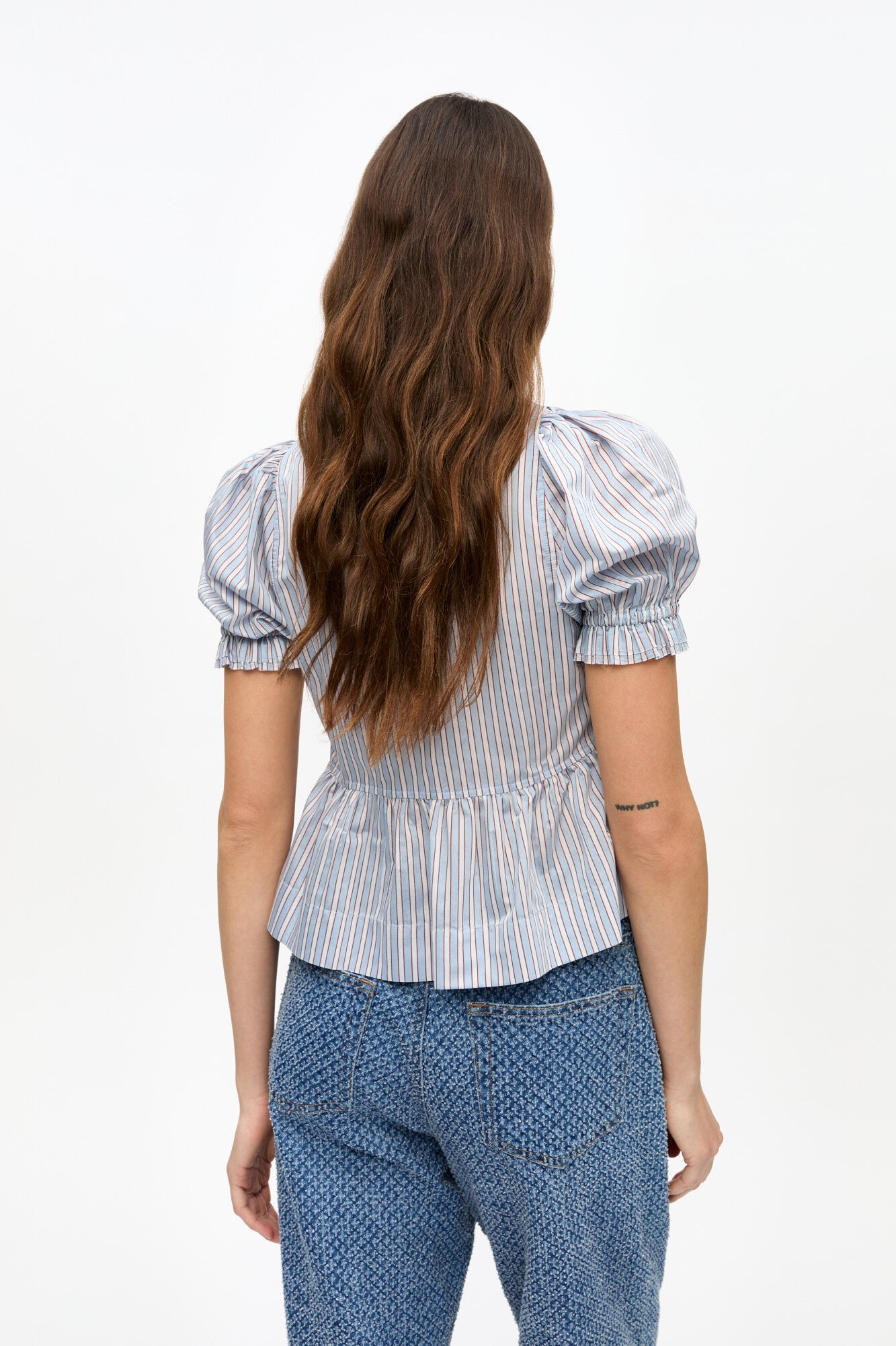 STRIPED YARN DYED BLOUSE - 5