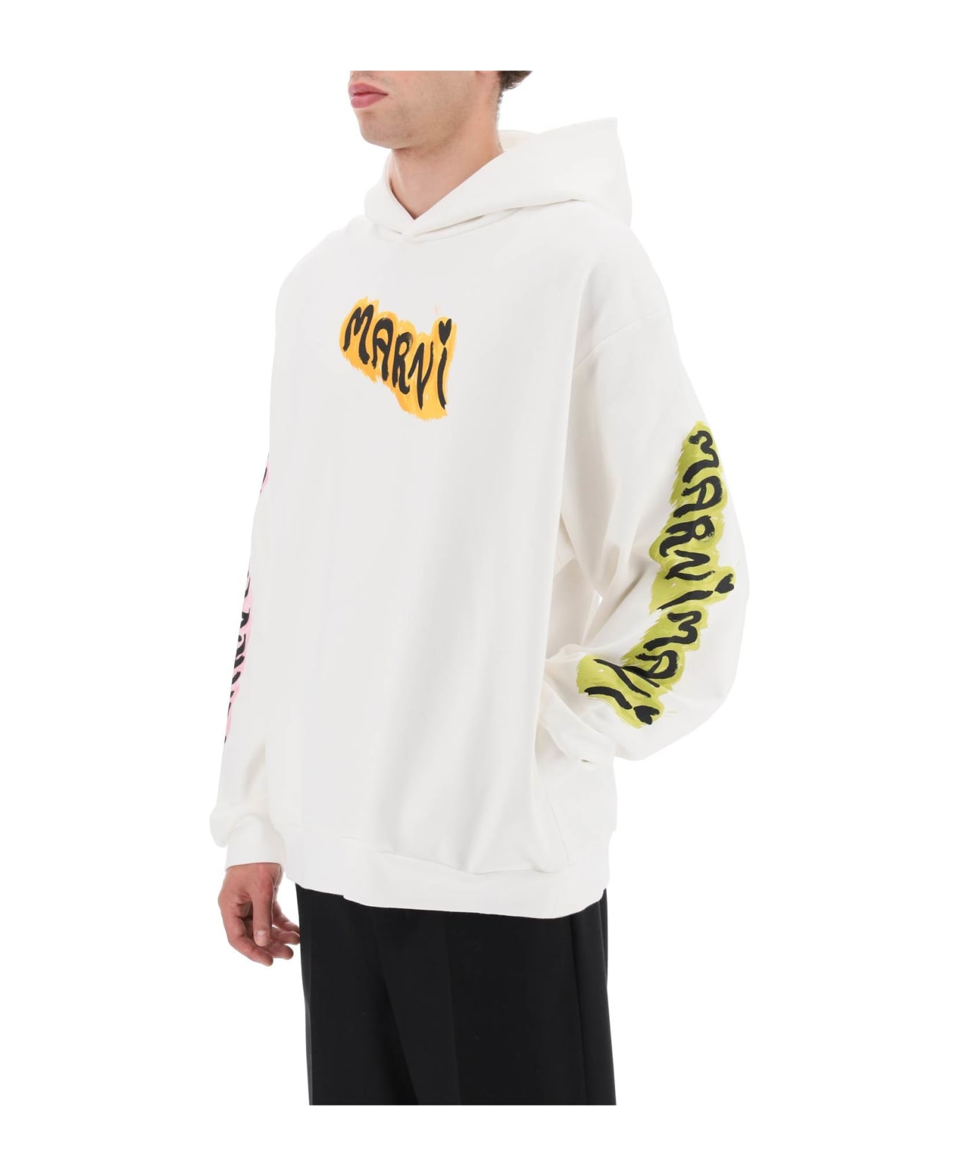 Logo Print Hoodie - 4