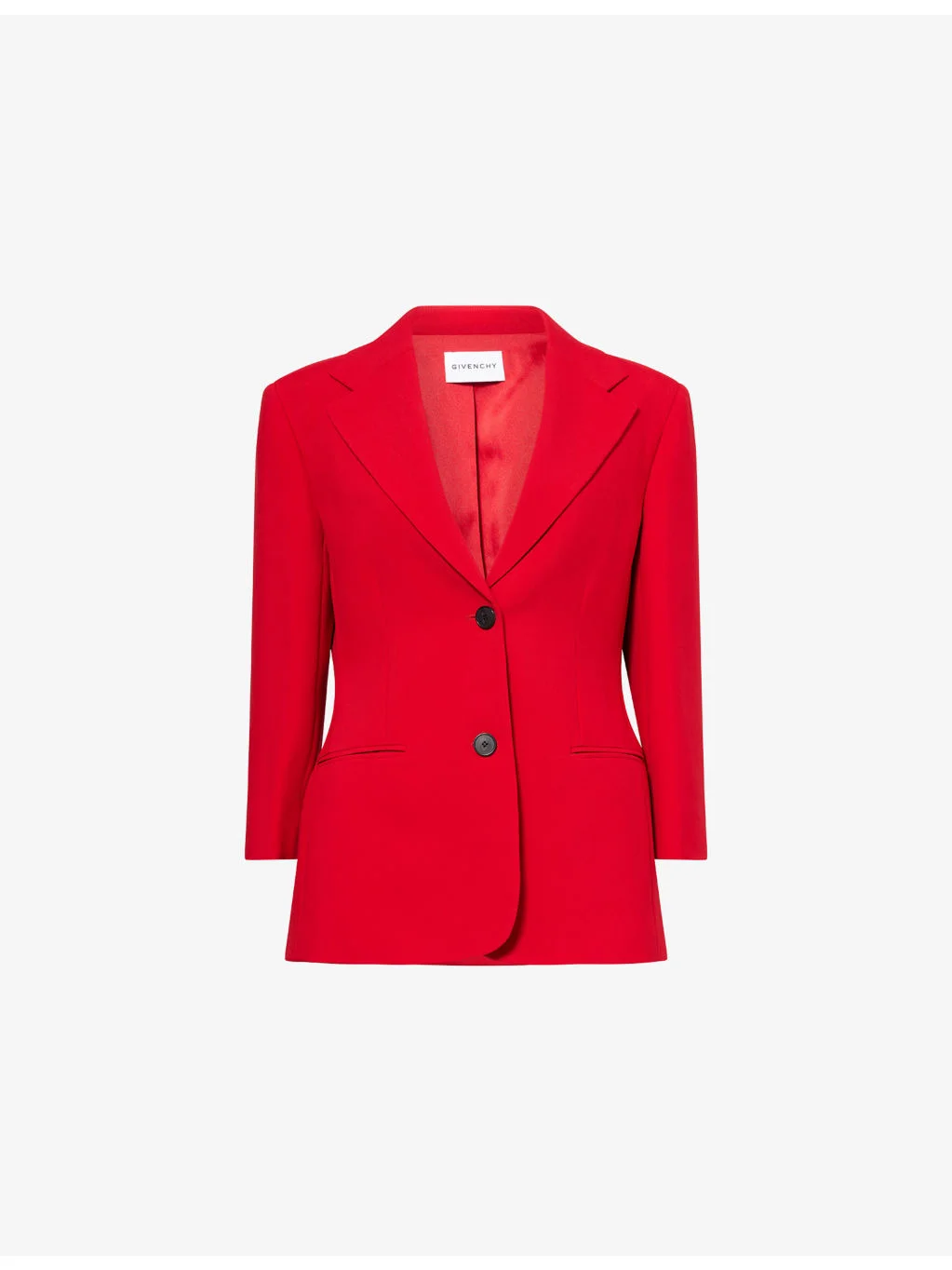 Single-Breasted Woven Blazer - 1