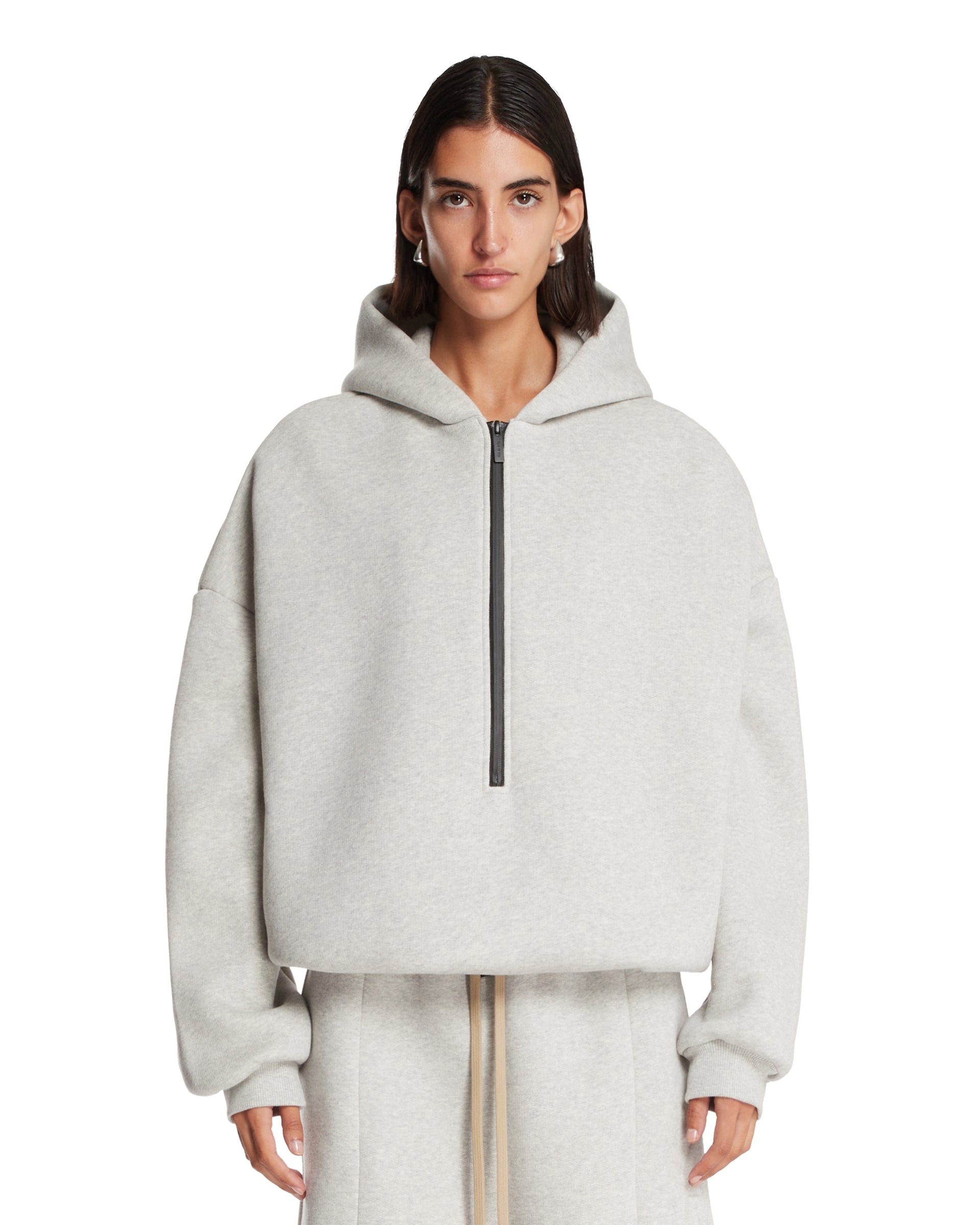 Gray Half-Zip Sweatshirt - 3