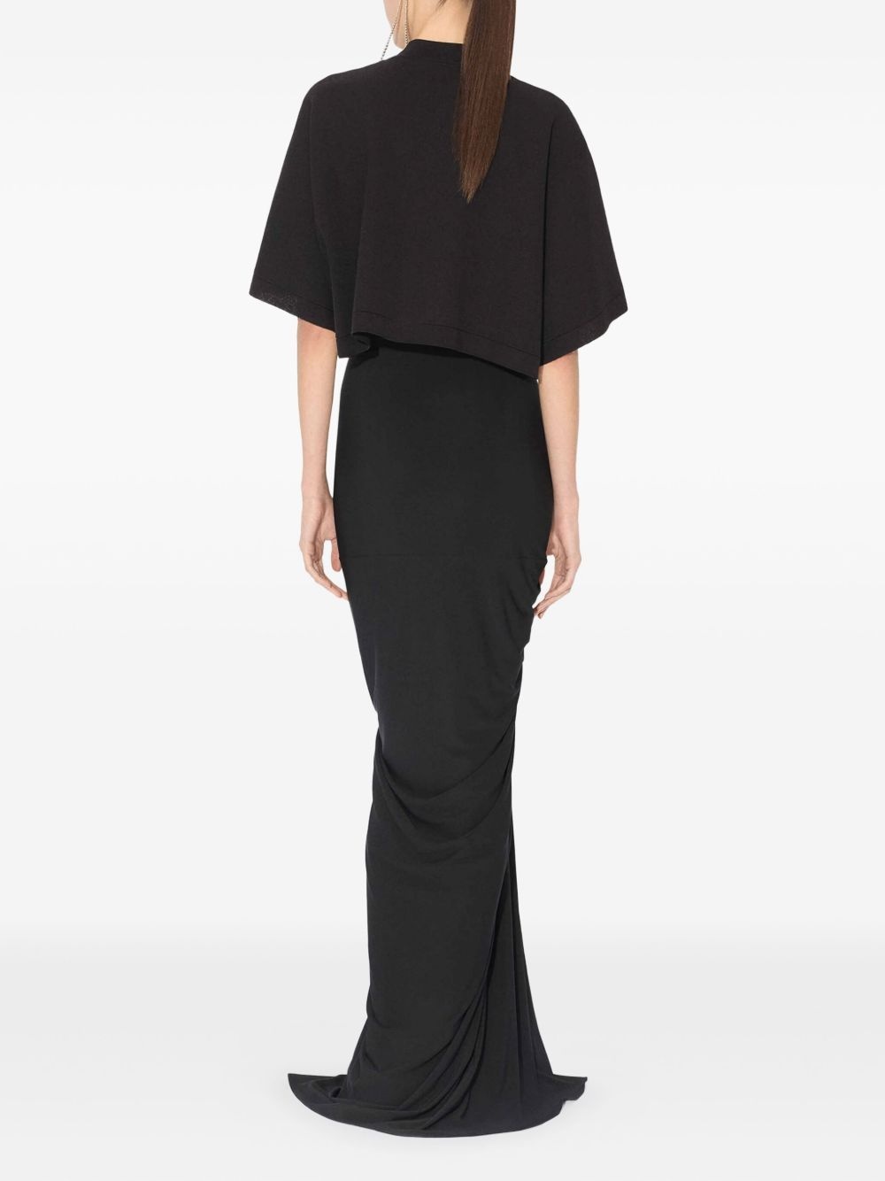 draped maxi skirt - 2