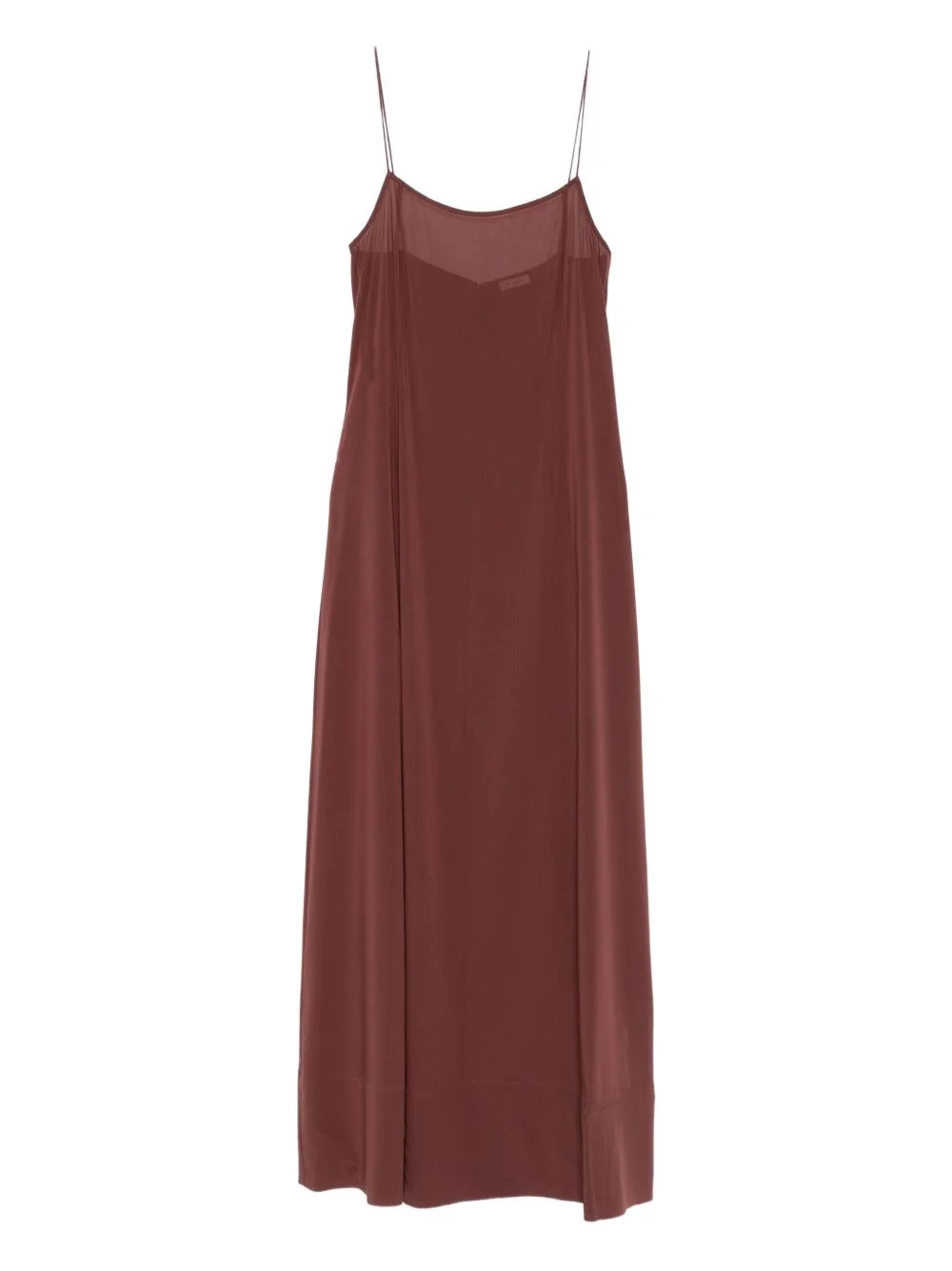 sheer slip straps maxi dress - 1