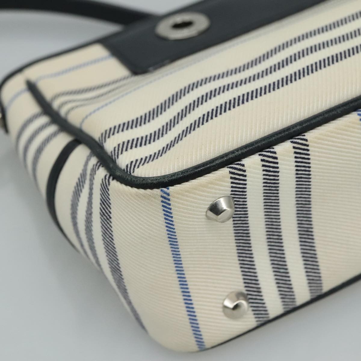 Burberry Shoulder Bag Canvas White - 14