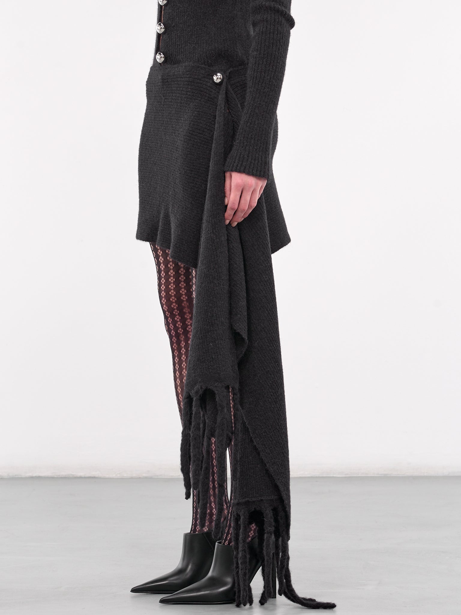 Knit Scarf Mini Skirt - 2