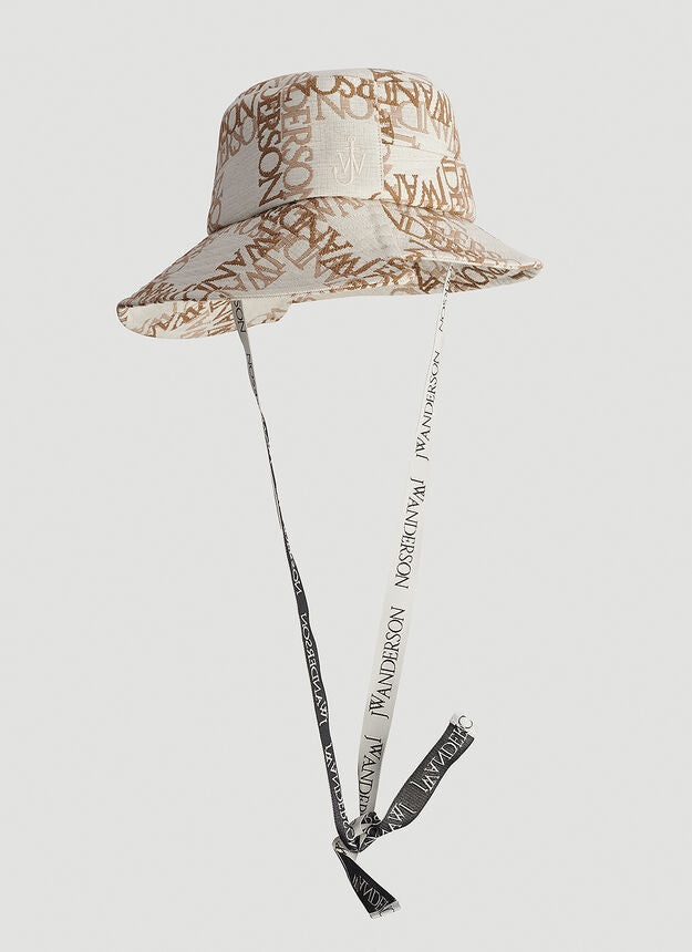 JW Anderson JW ANDERSON Asymmetric Bucket Hat in Beige luosophy