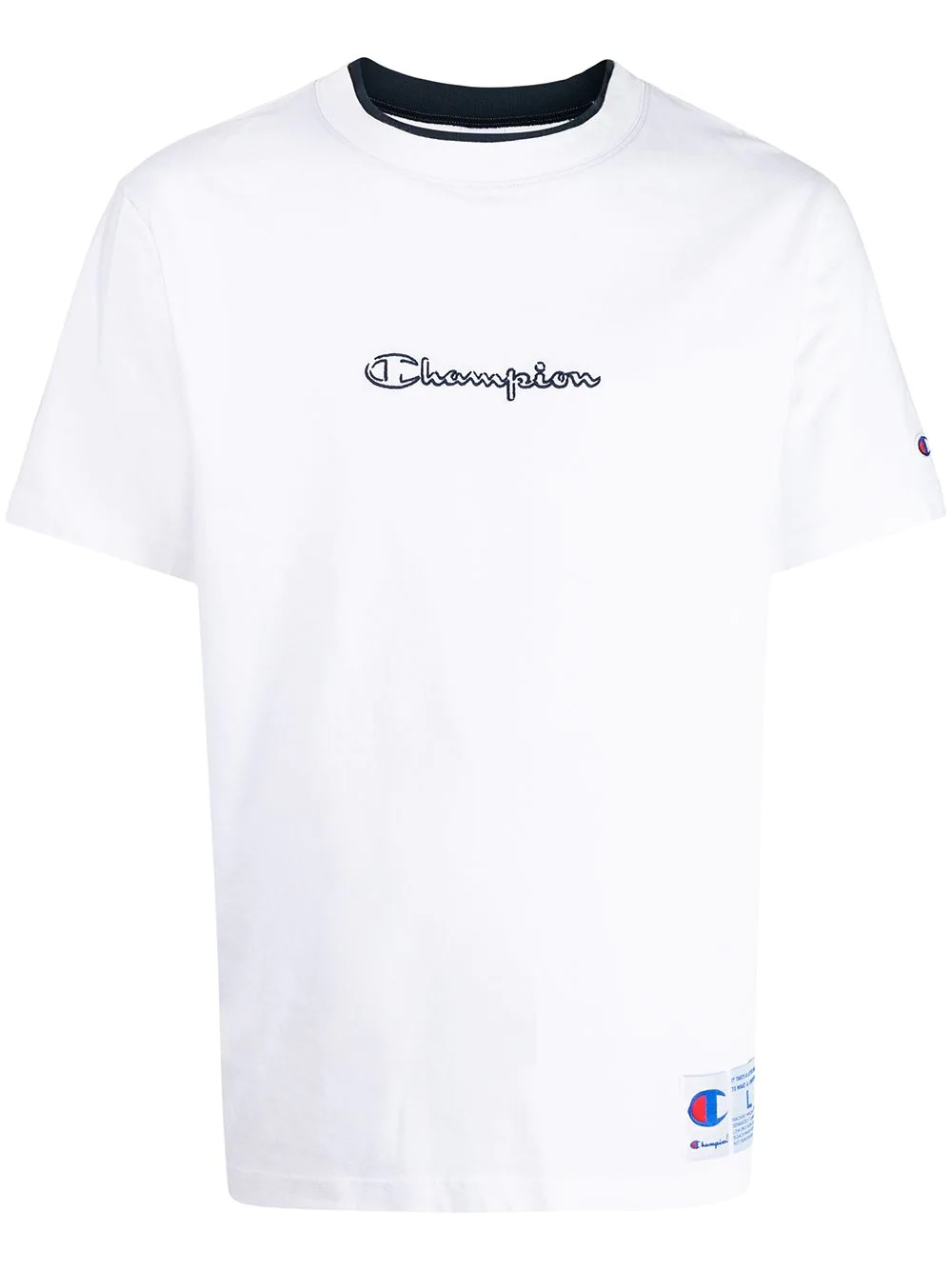 embroidered-logo T-shirt - 1