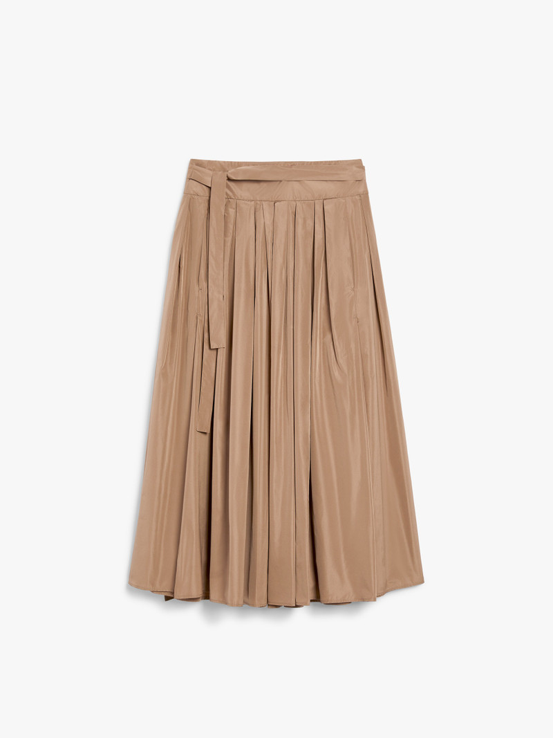 GEA Pleated water-repellent taffeta skirt 1