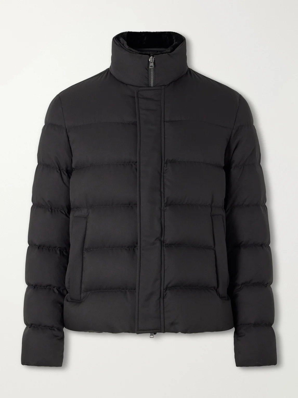 Arendelle Plush-Trimmed Quilted Shell Down Jacket - 1