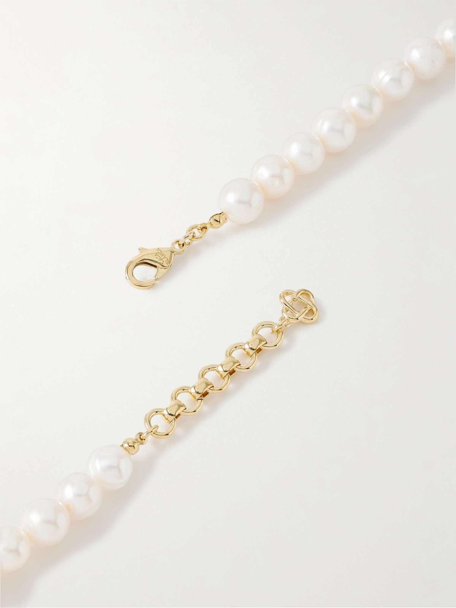 Medium Gold-Plated Pearl Necklace - 2