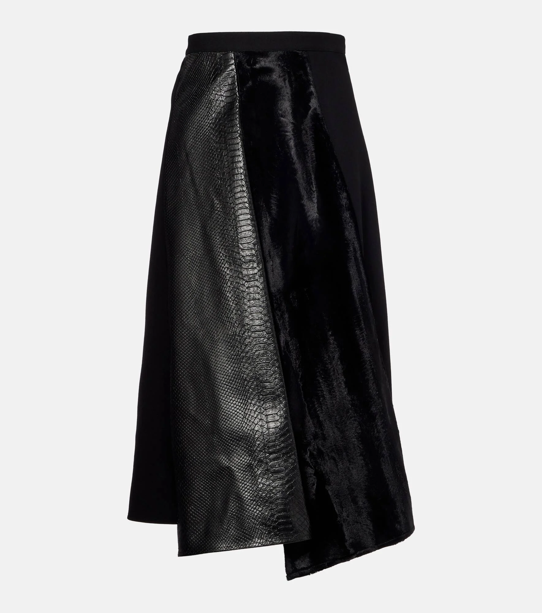 High-rise wool-blend maxi skirt - 1