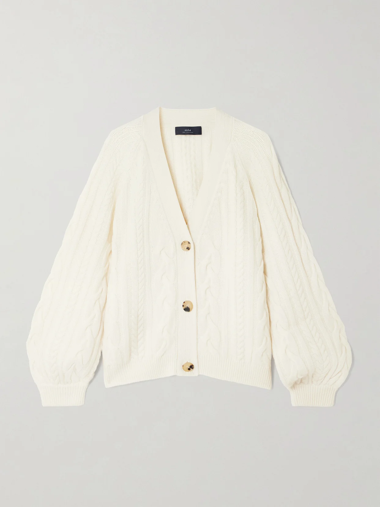 Pimlico Cable-knit Cashmere Cardigan - 1